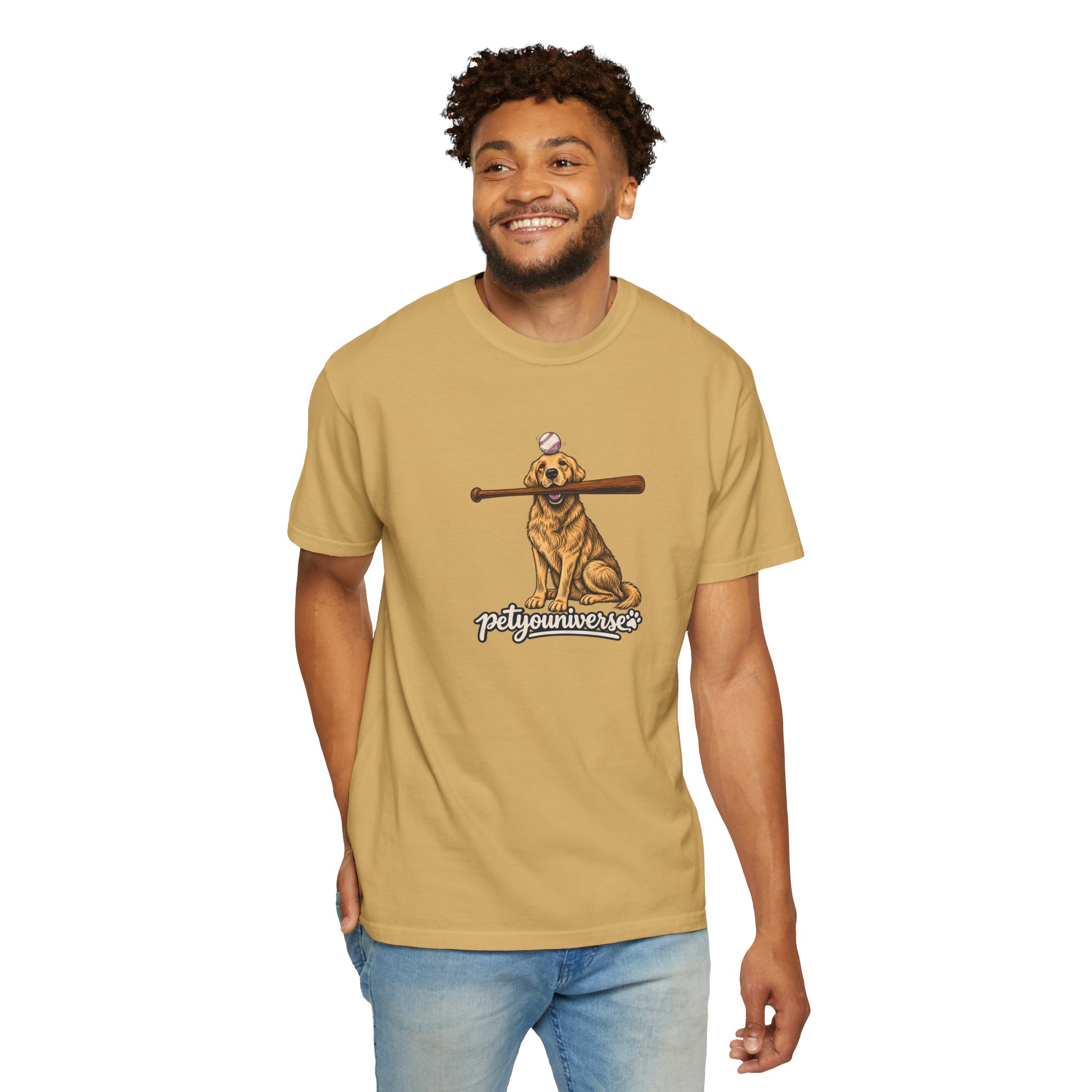 Golden Retriever Baseball Dog T-Shirt — “PetYoUniverse” Vintage Graphic Tee - Image 34