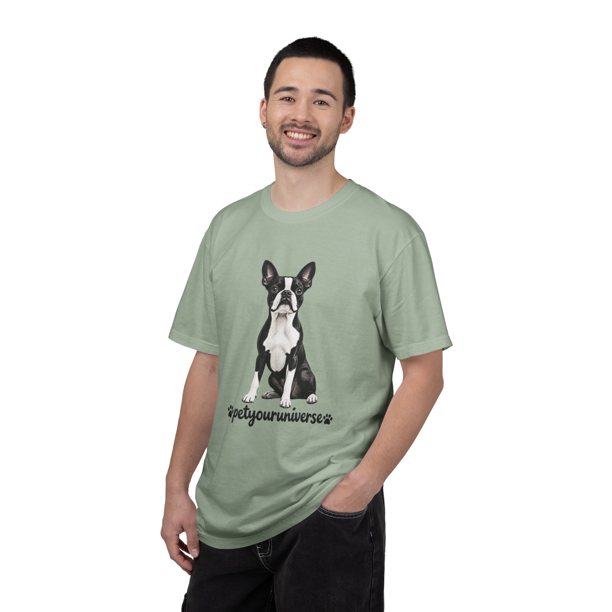 Boston Terrier Graphic T-Shirt — "PetYoUniverse" Dog Lover Tee - Image 58