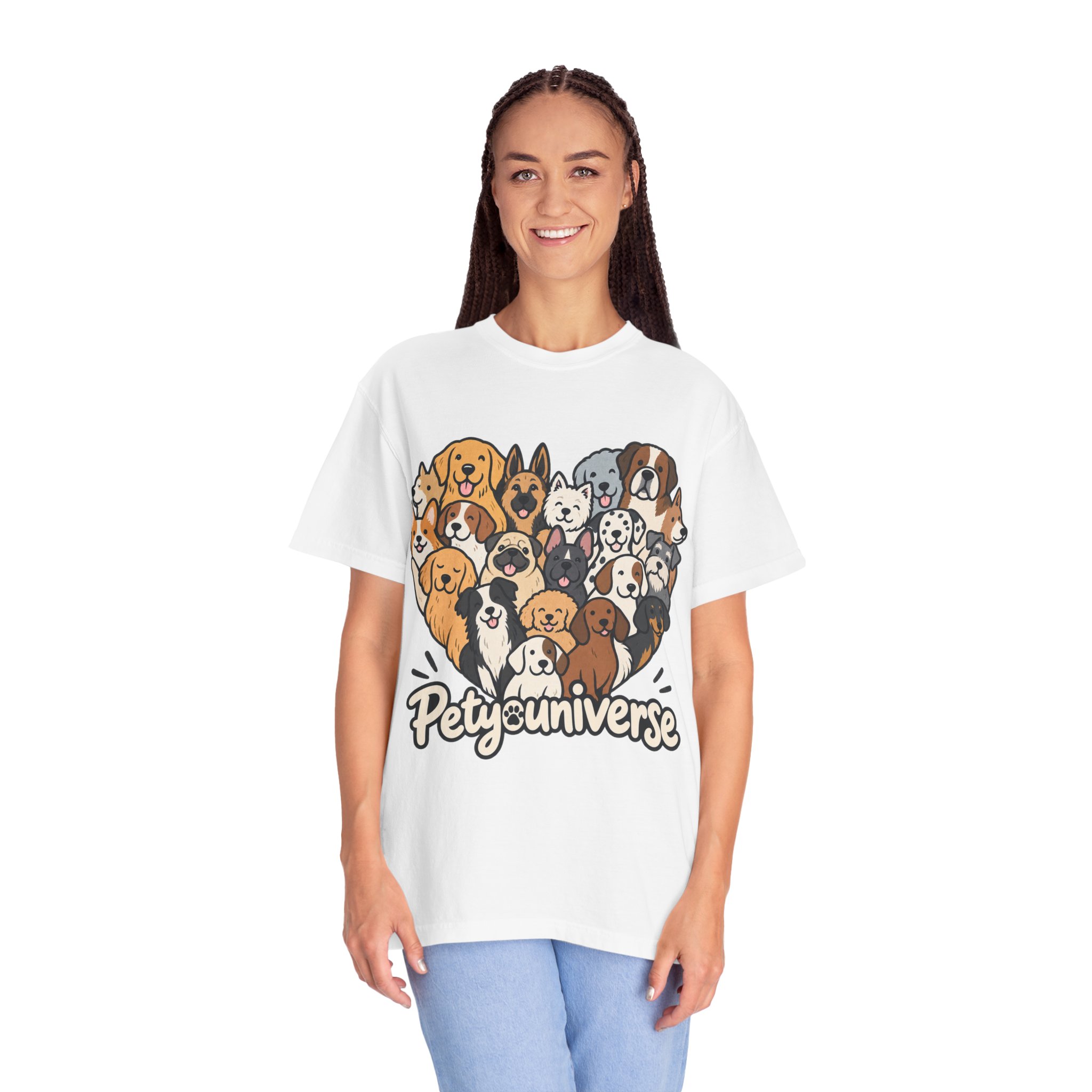 Dog Lover Cartoon T-Shirt — "Pety Universe" Graphic Tee - Image 5