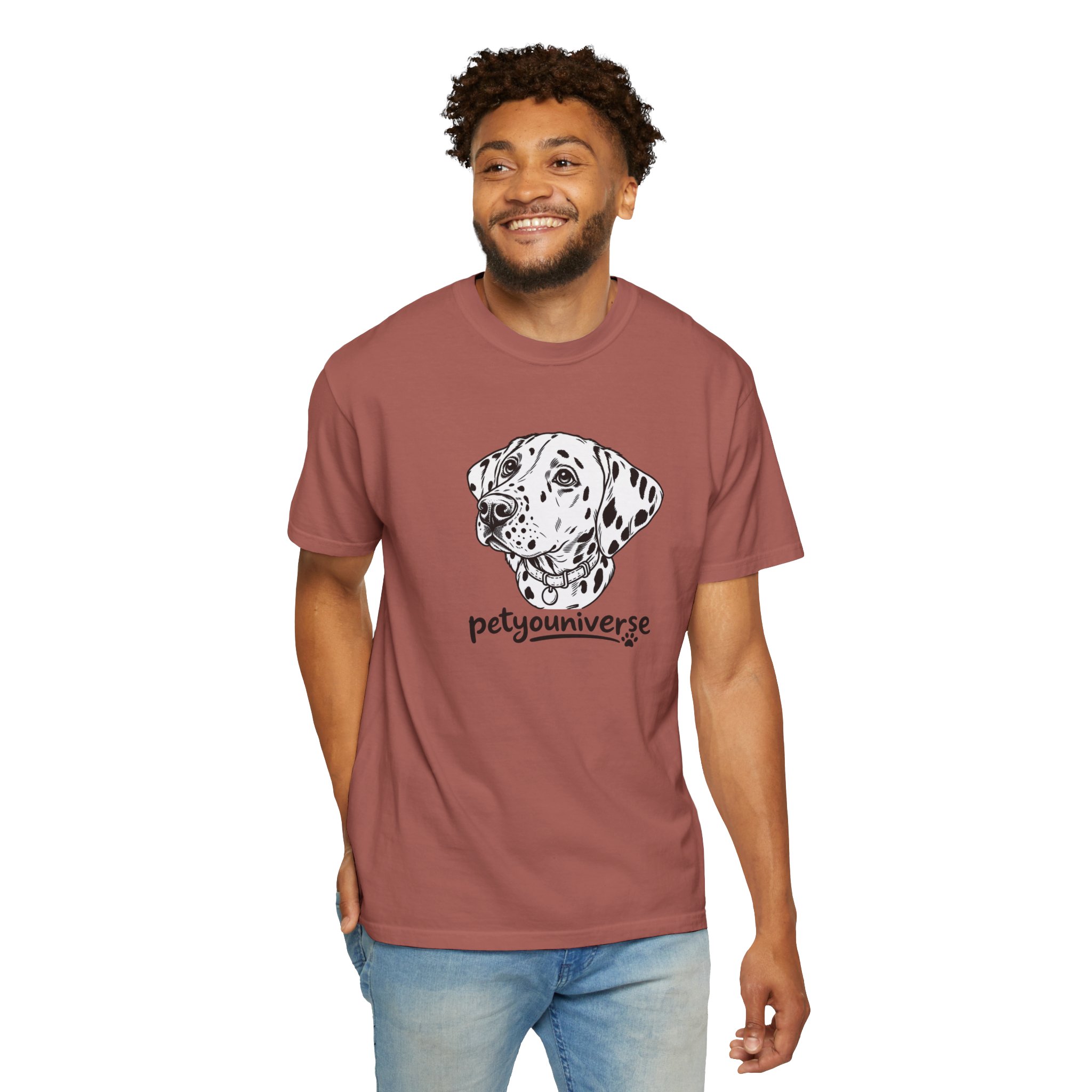 Dalmatian Portrait T-Shirt — "PetYoUniverse" Graphic Tee - Image 133