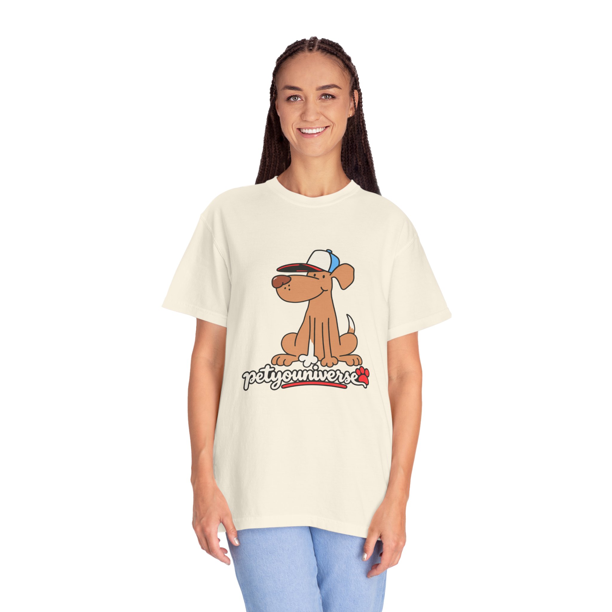 Dog Cartoon Tee — "PetYoUniverse" Puppy Graphic T-Shirt - Image 14