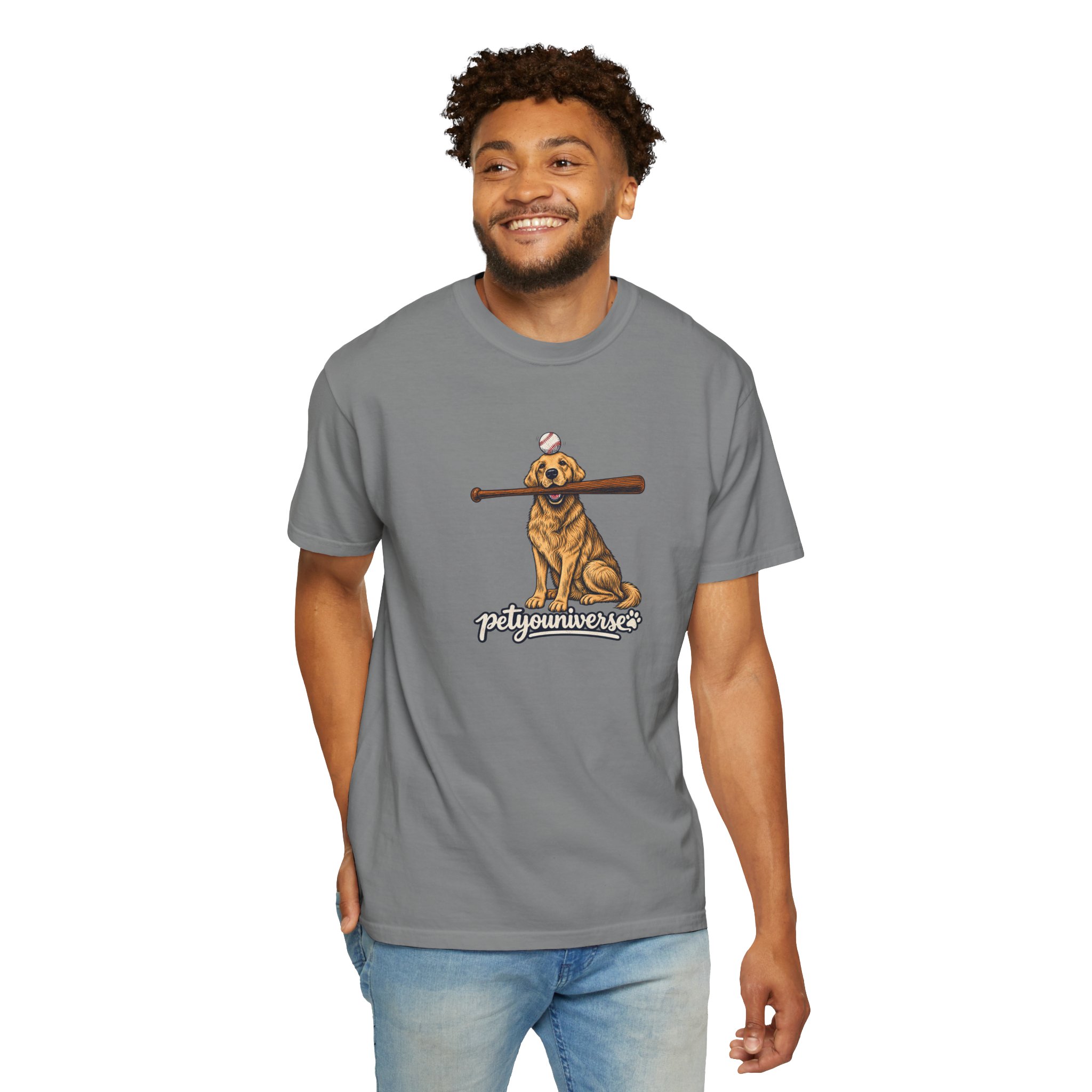 Golden Retriever Baseball Dog T-Shirt — “PetYoUniverse” Vintage Graphic Tee - Image 79