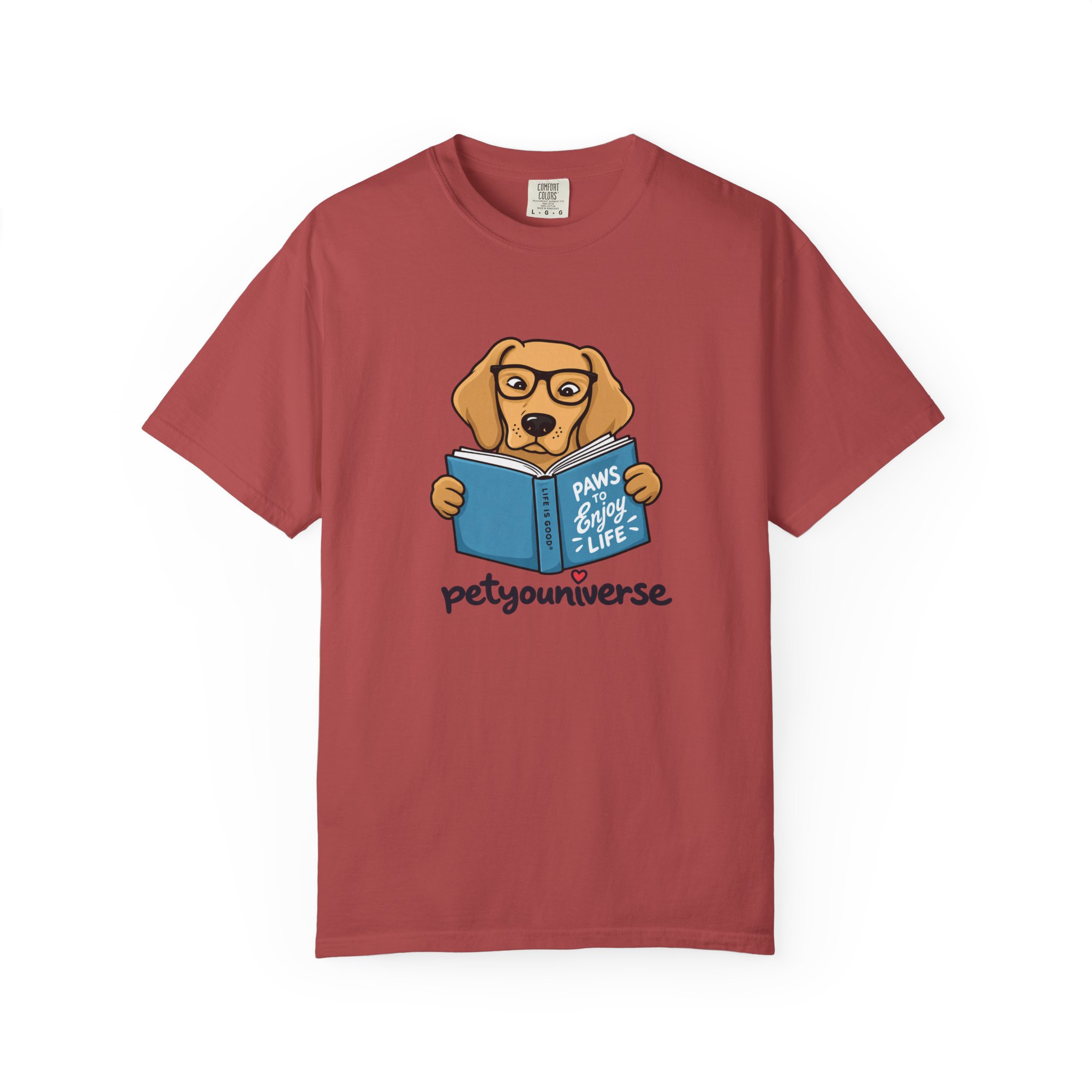 Dog Reading T-Shirt — "Paws & Books" Cute Booklover Pup Tee - Image 82