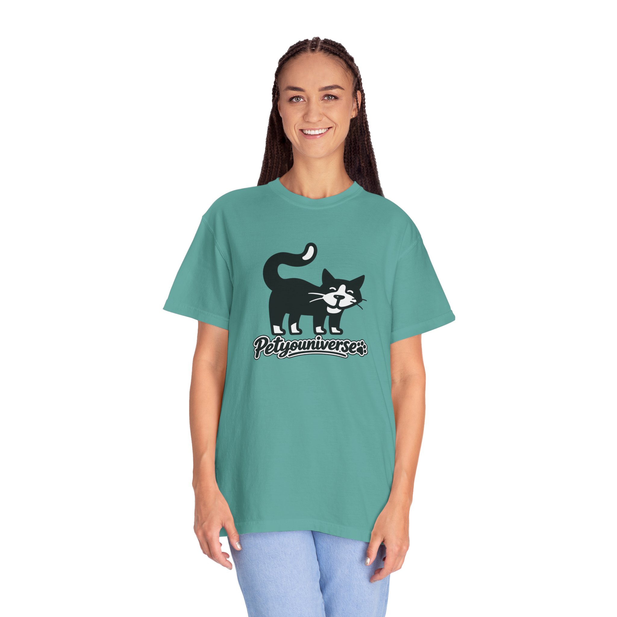 PetYouUniverse Cat Graphic T-Shirt — Vintage Cat Logo Tee - Image 86