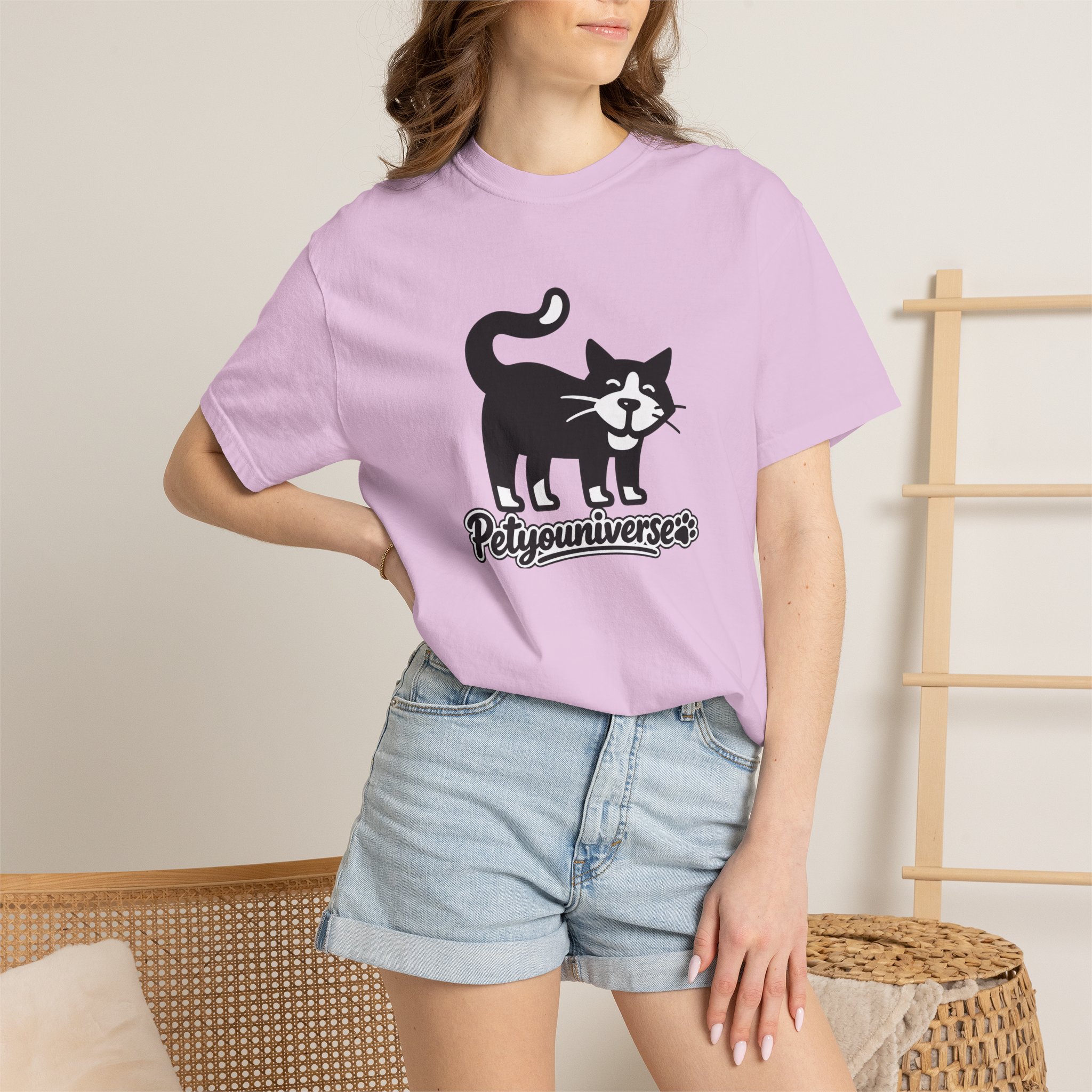 PetYouUniverse Cat Graphic T-Shirt — Vintage Cat Logo Tee - Image 110