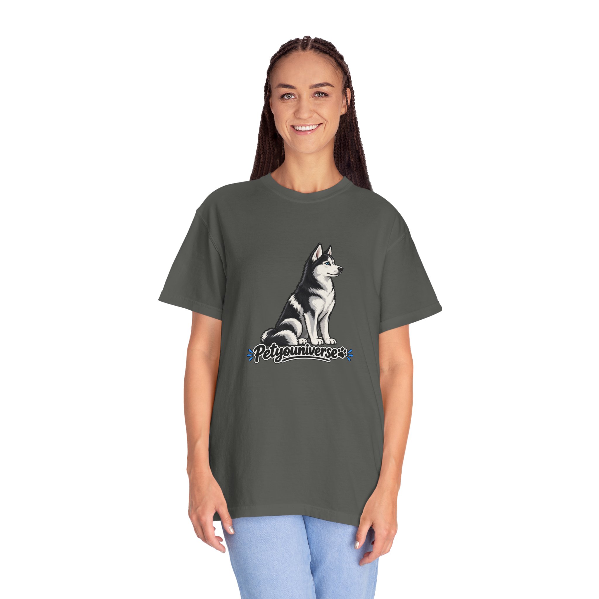 Husky Graphic T-Shirt — 'PetYoUniverse' Retro Dog Tee - Image 50