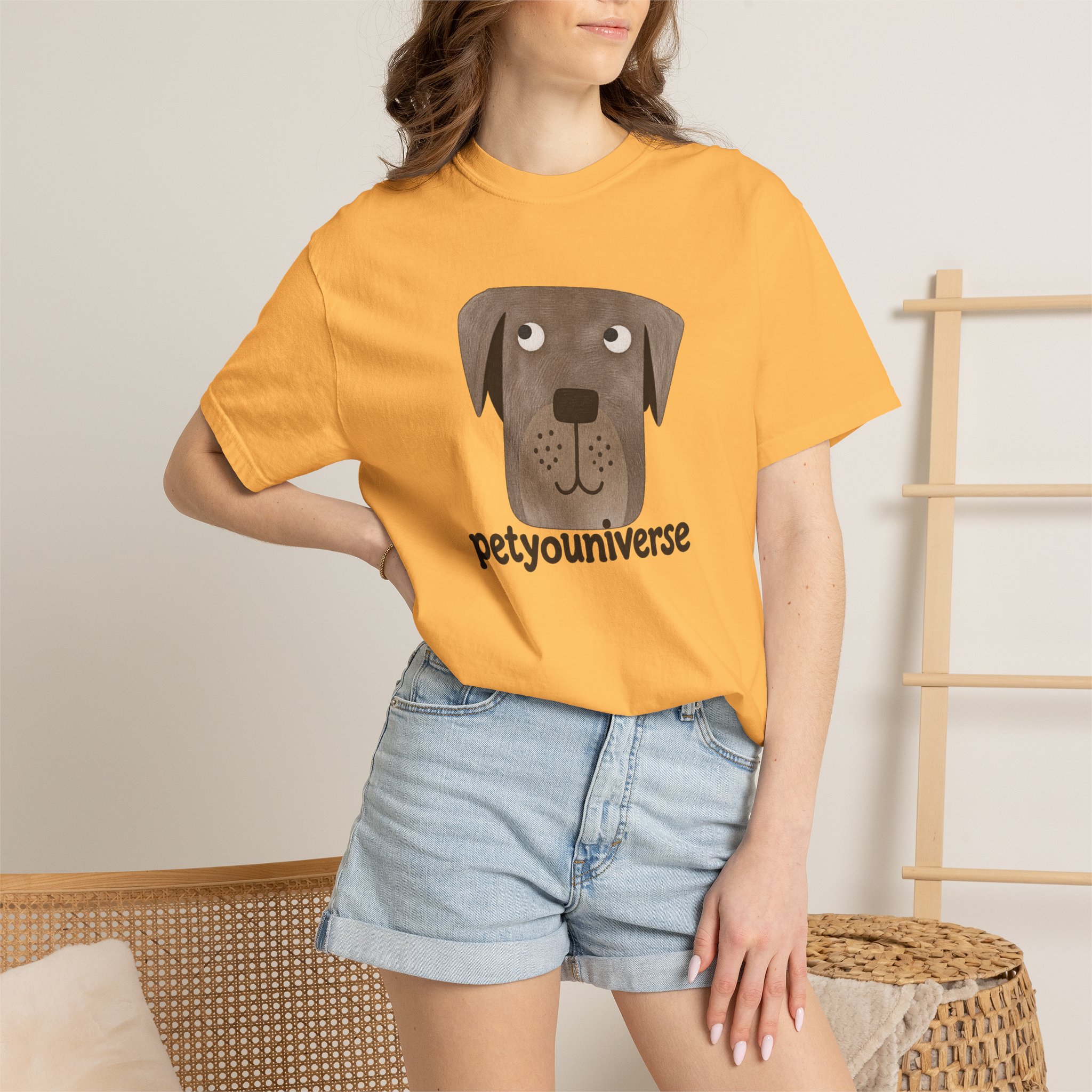 Dog Face Graphic T‑Shirt — "petyouniverse" Cute Pet Logo Tee - Image 20