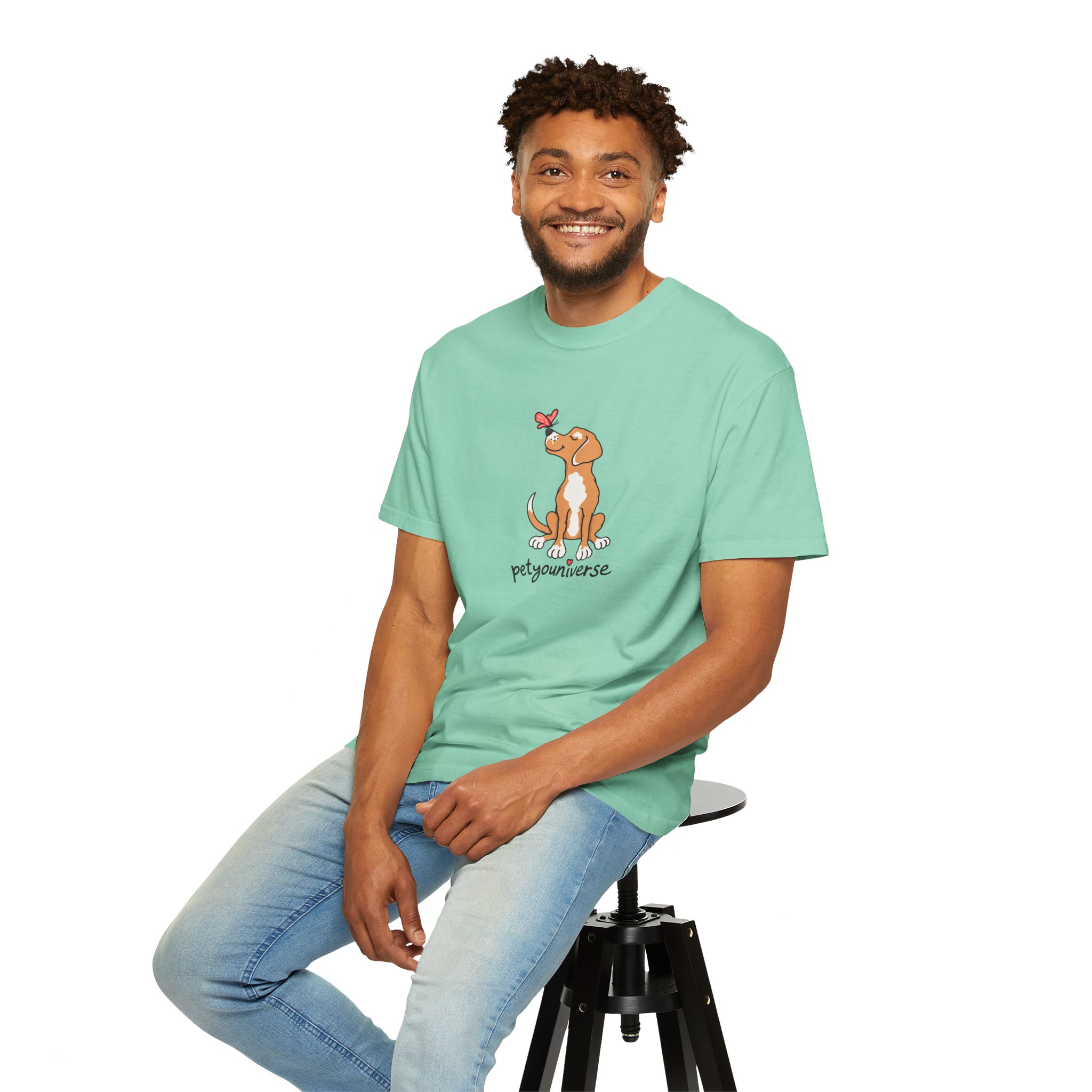 PetYoUniverse Cute Dog & Butterfly T‑Shirt - Image 62