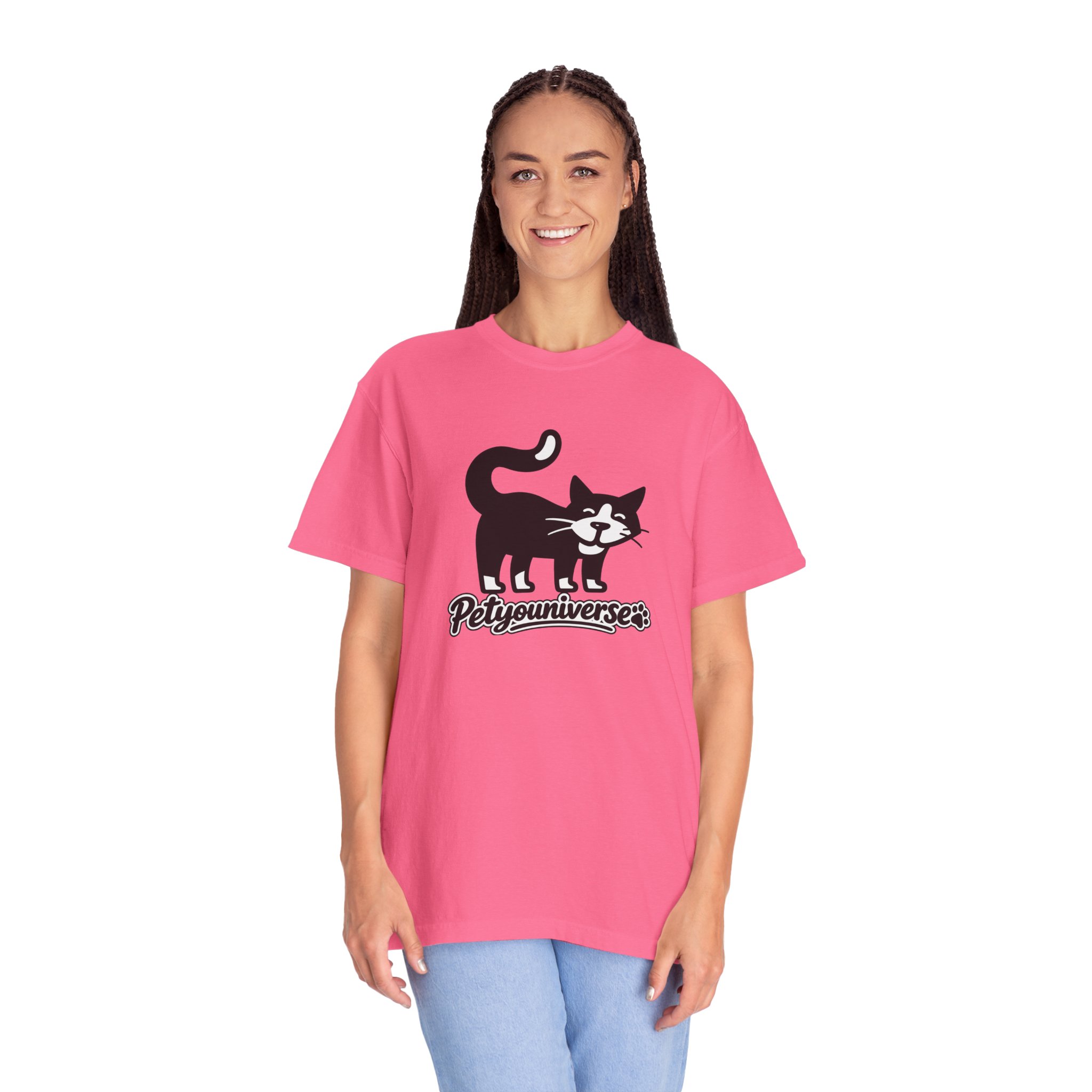PetYouUniverse Cat Graphic T-Shirt — Vintage Cat Logo Tee - Image 131