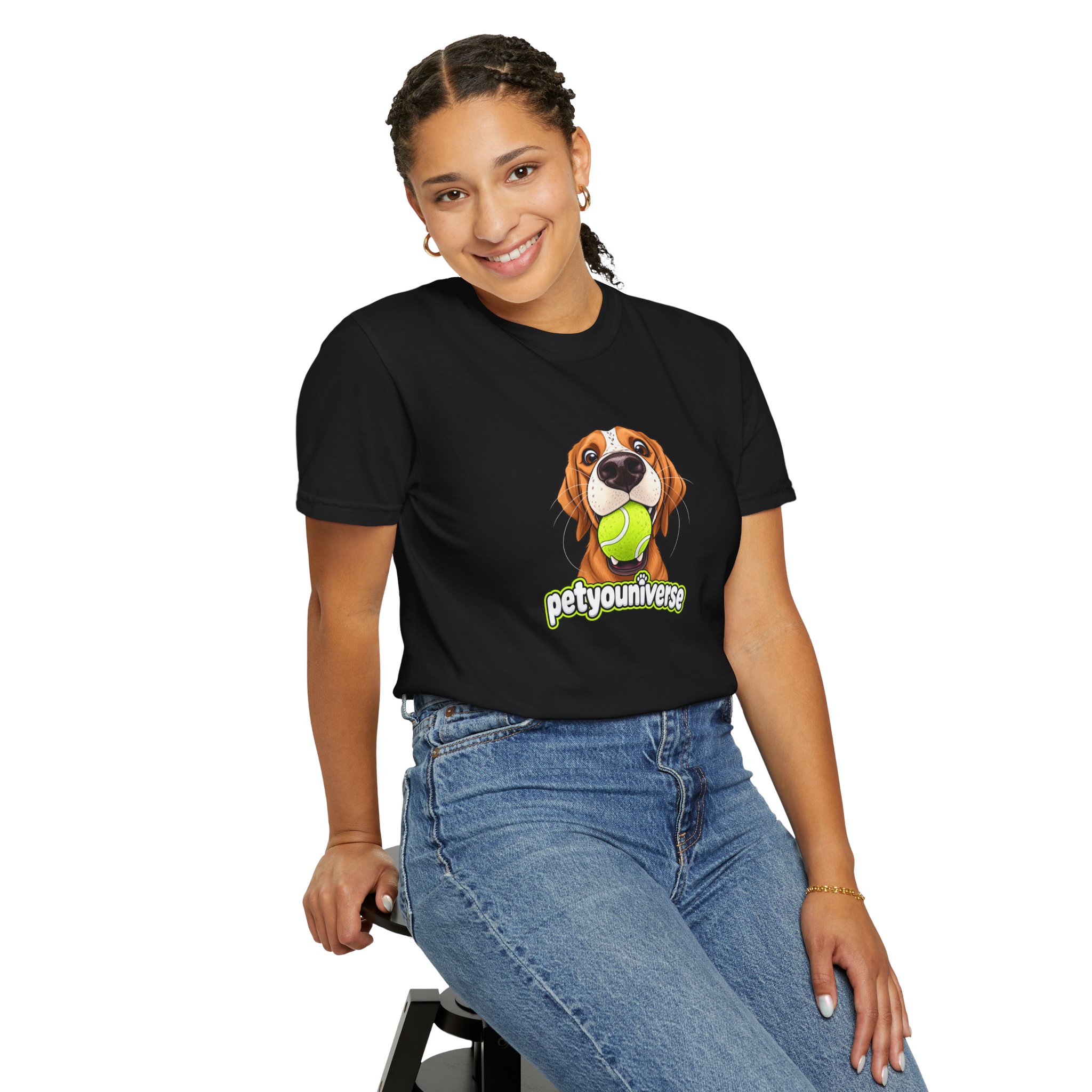 PetYoUniverse Tee — Cute Dog Holding Tennis Ball Graphic T‑Shirt - Image 87