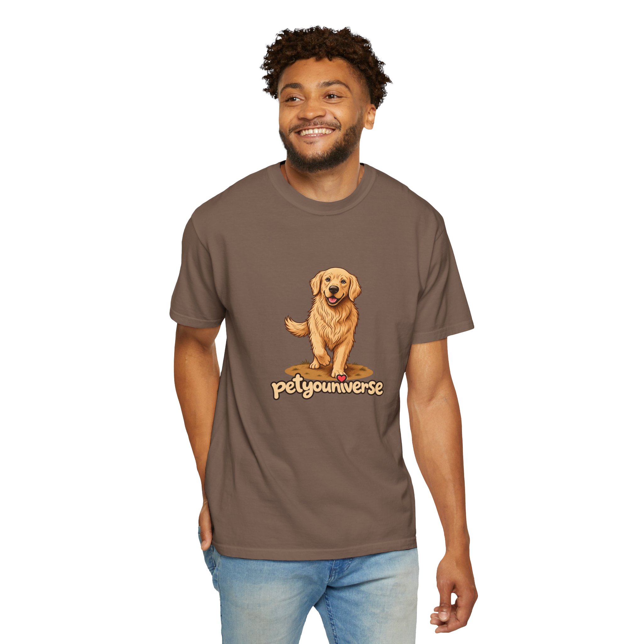Golden Retriever Graphic T-Shirt — "PetYoUniverse" Cute Dog Tee - Image 52