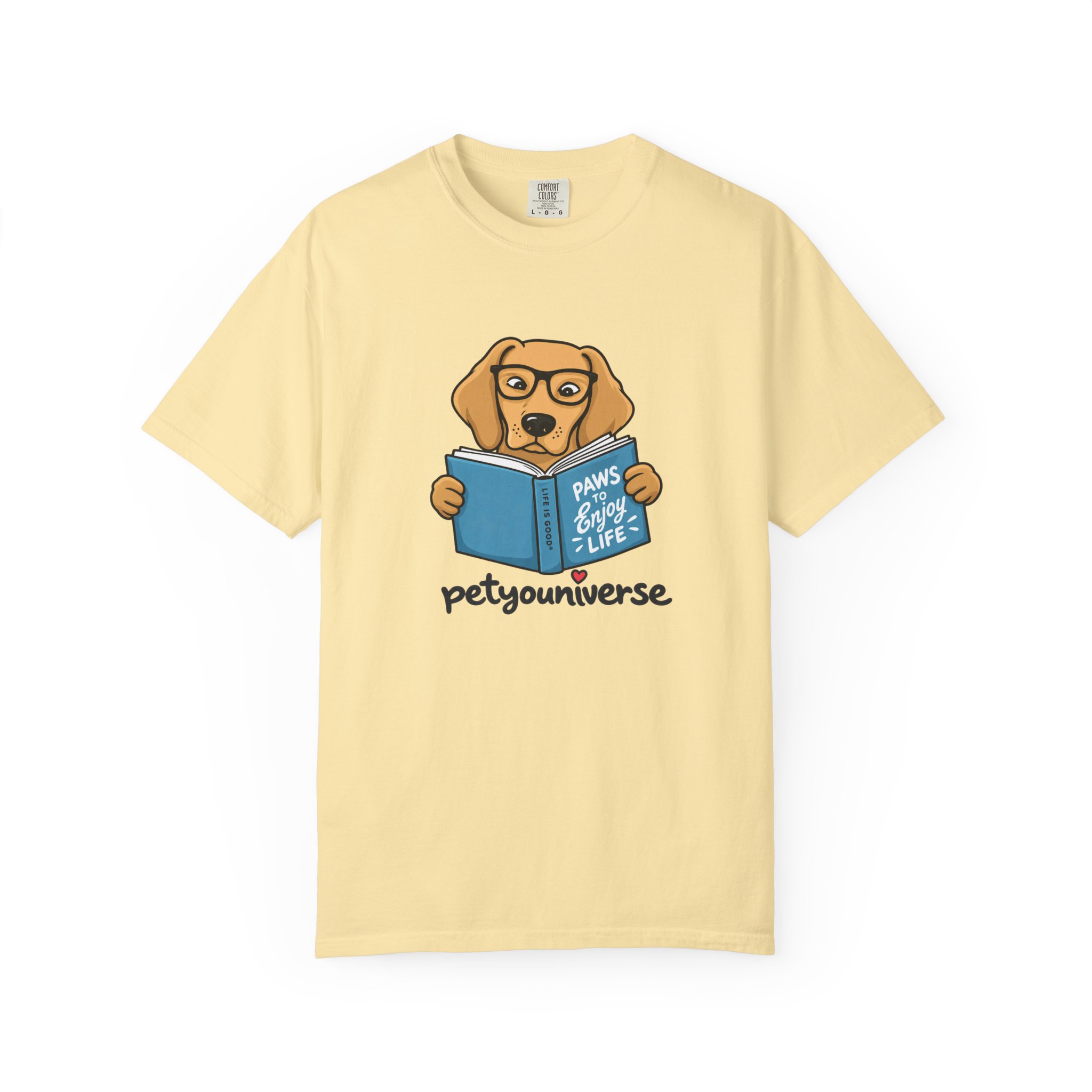 Dog Reading T-Shirt — "Paws & Books" Cute Booklover Pup Tee - Image 10