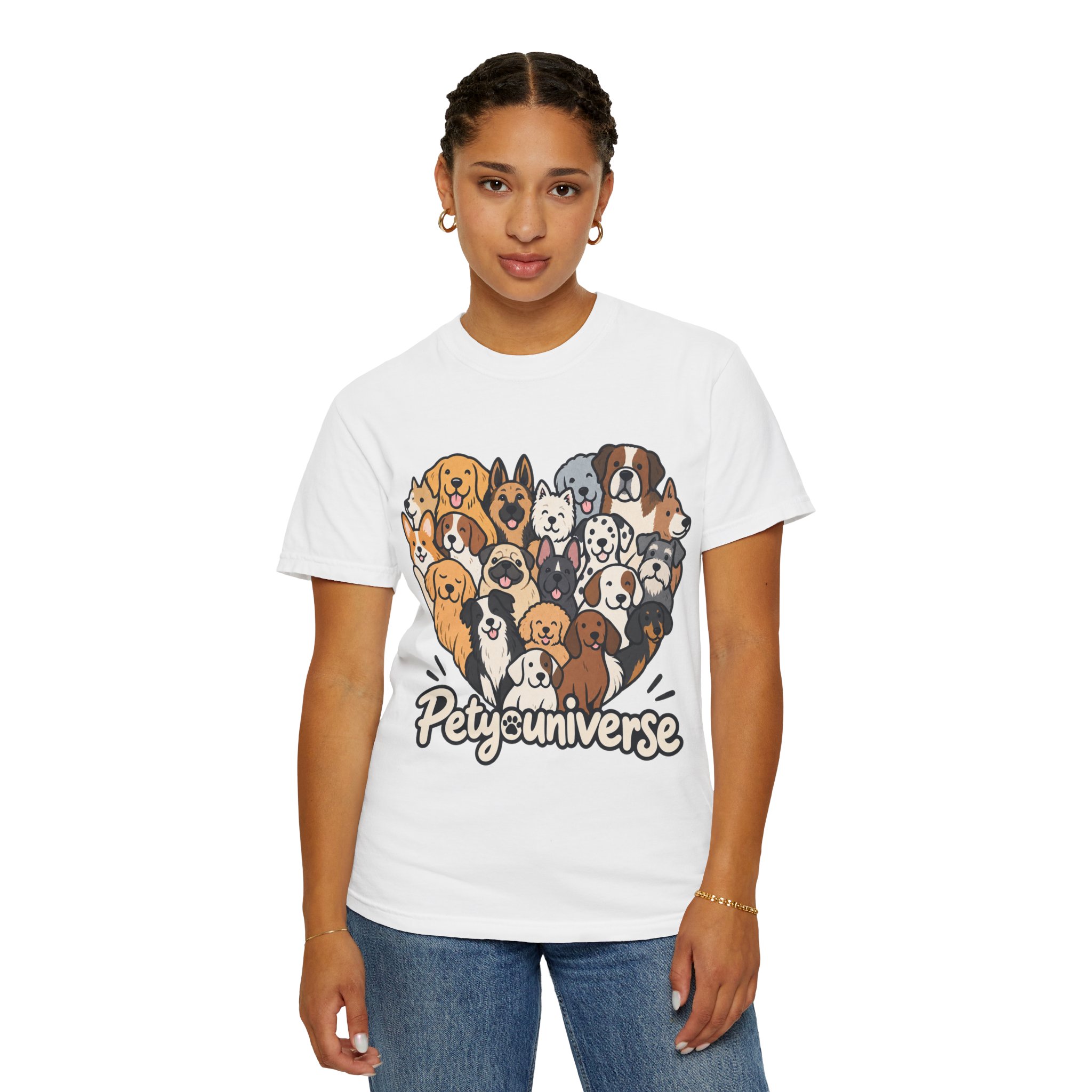 Dog Lover Cartoon T-Shirt — "Pety Universe" Graphic Tee - Image 6