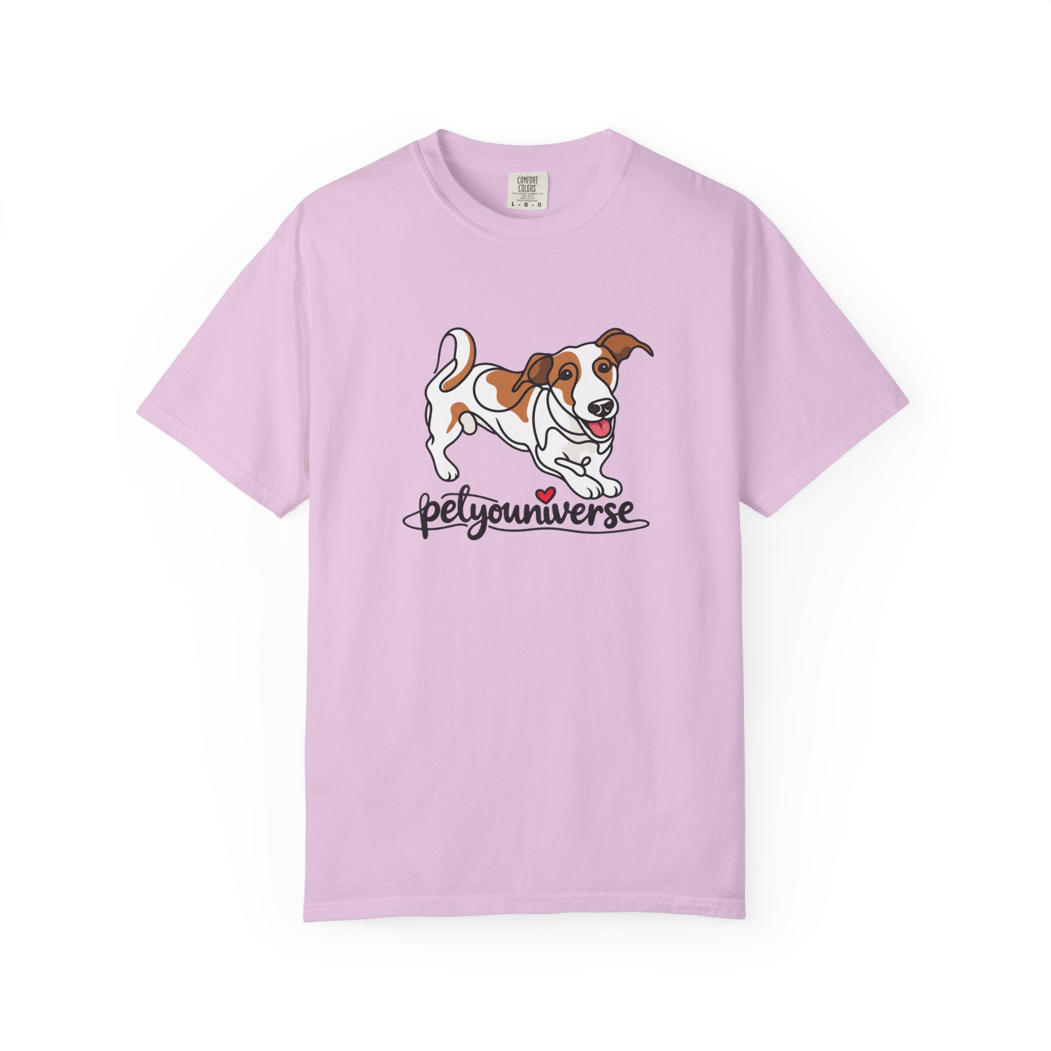Dog Cartoon T-Shirt — "PetYoUniverse" Playful Jack Russell Tee - Image 100