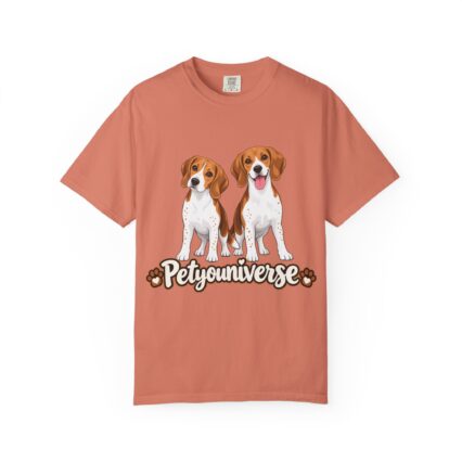 Beagle Lovers T-Shirt — 'PetYoUniverse' Cute Cartoon Duo Dog Tee
