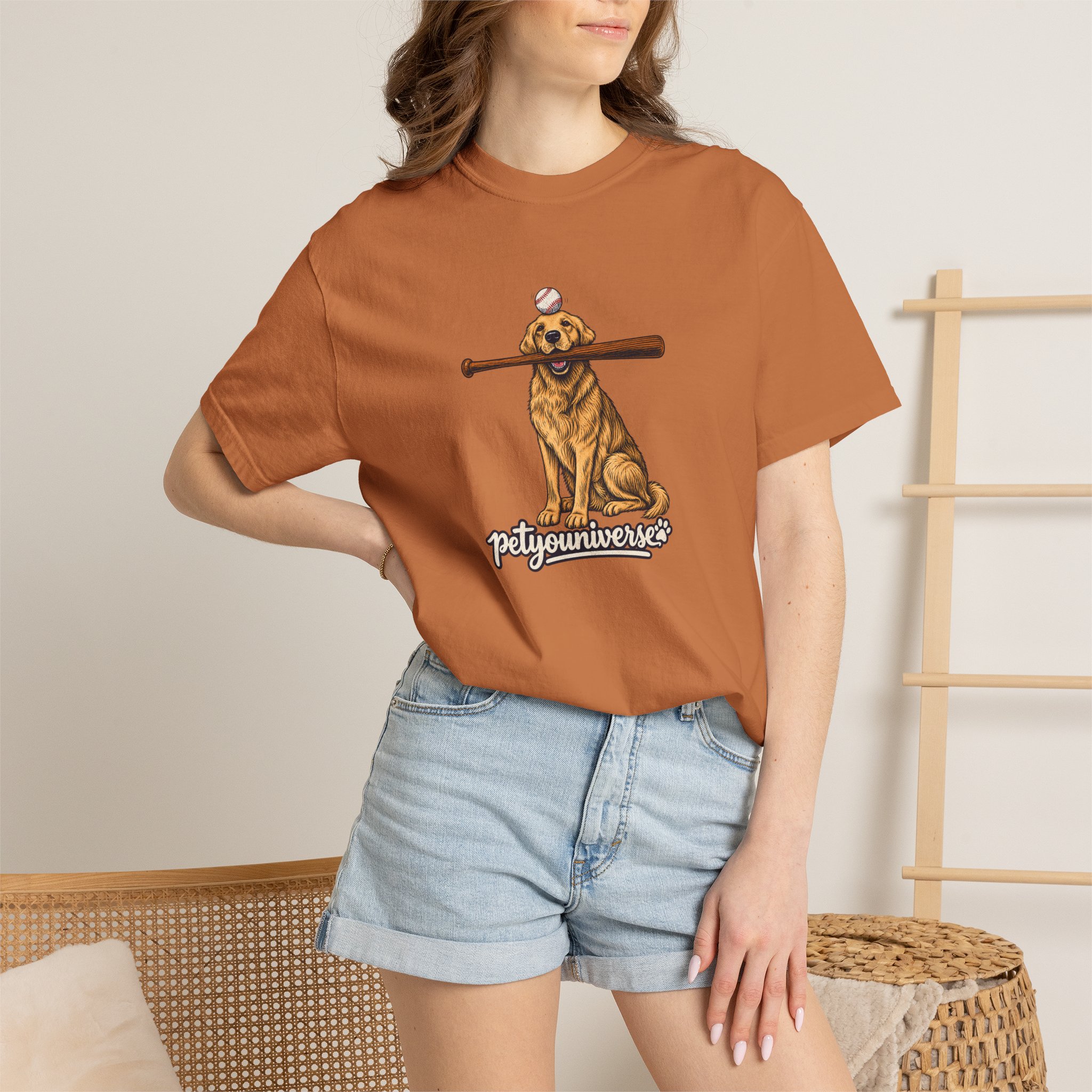 Golden Retriever Baseball Dog T-Shirt — “PetYoUniverse” Vintage Graphic Tee - Image 38