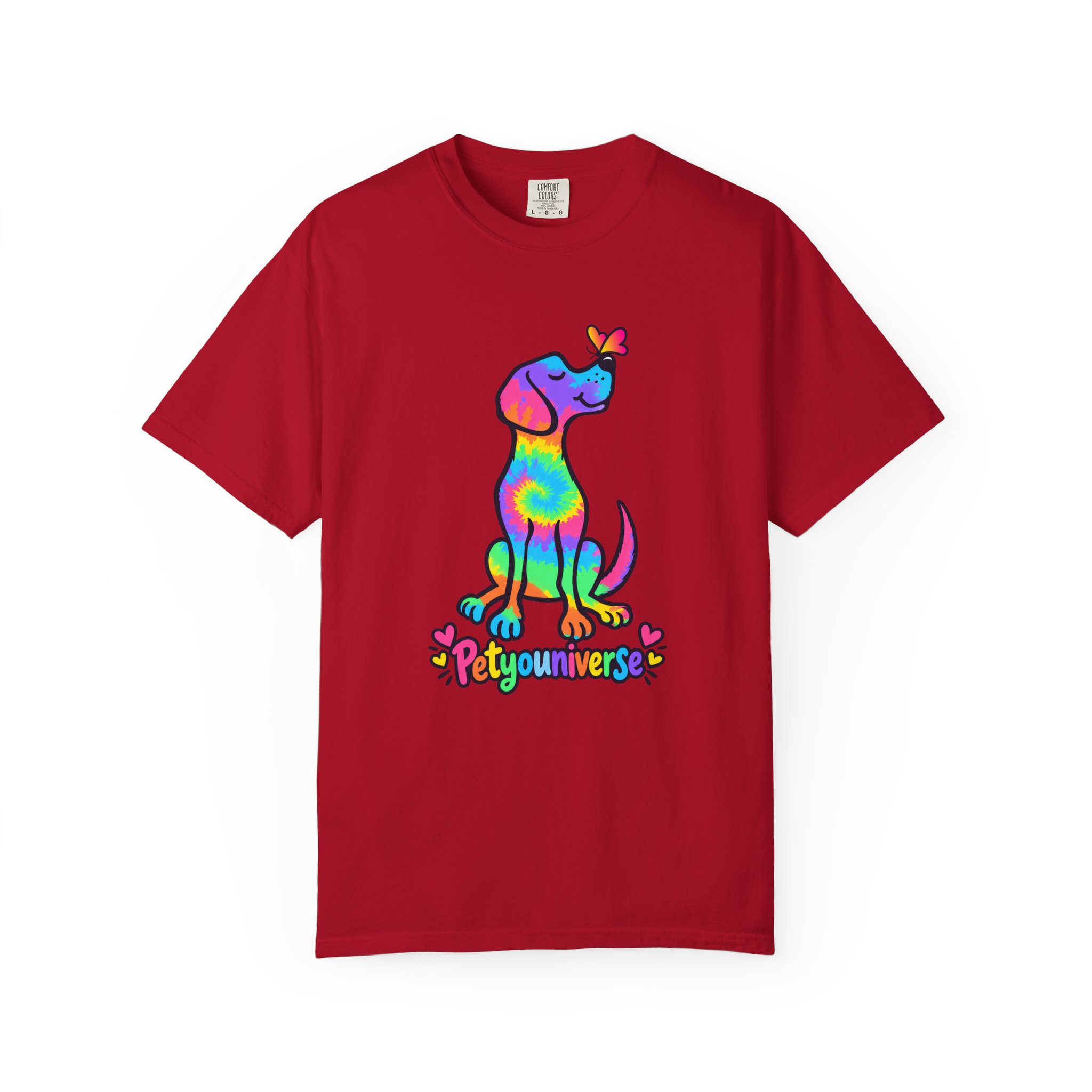 Tie-Dye Puppy T-Shirt — Colorful "PetYoUniverse" Dog Graphic Tee - Image 118