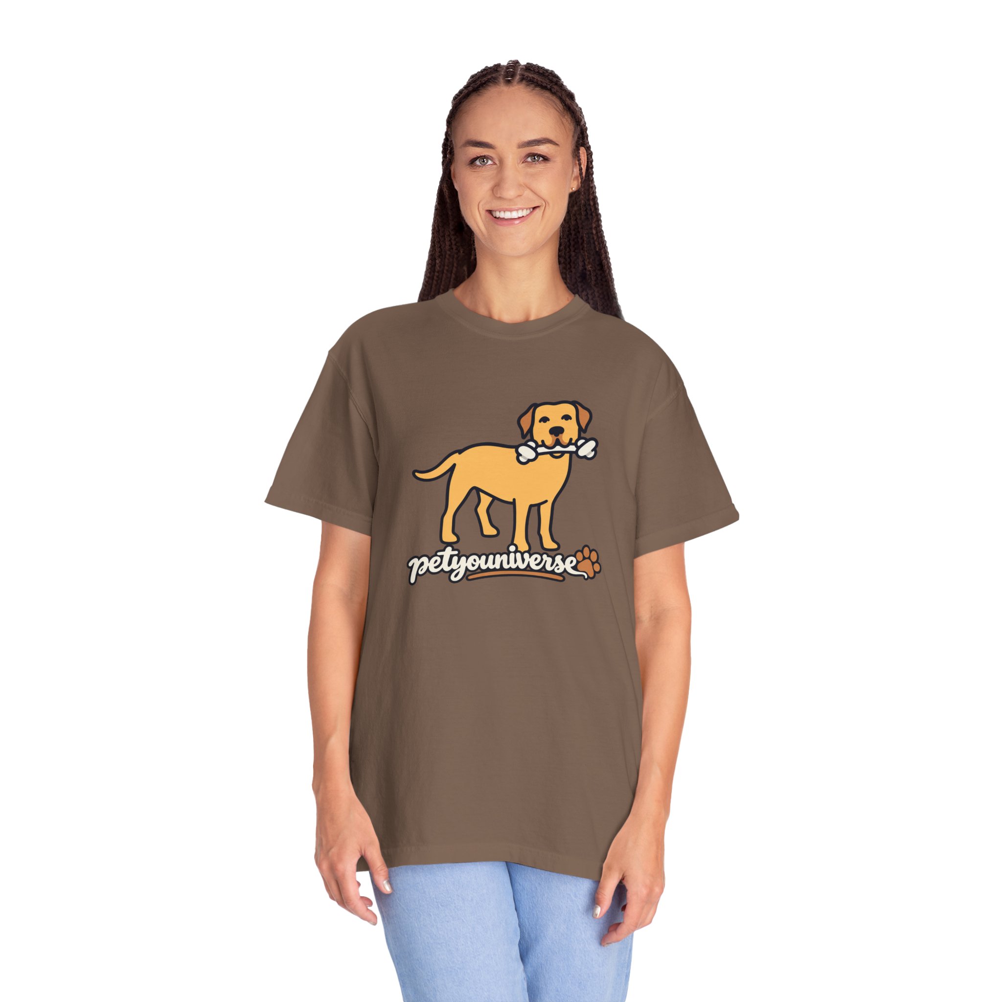 Dog Bone Graphic T-Shirt — "PetYoUniverse" Puppy Tee - Image 32