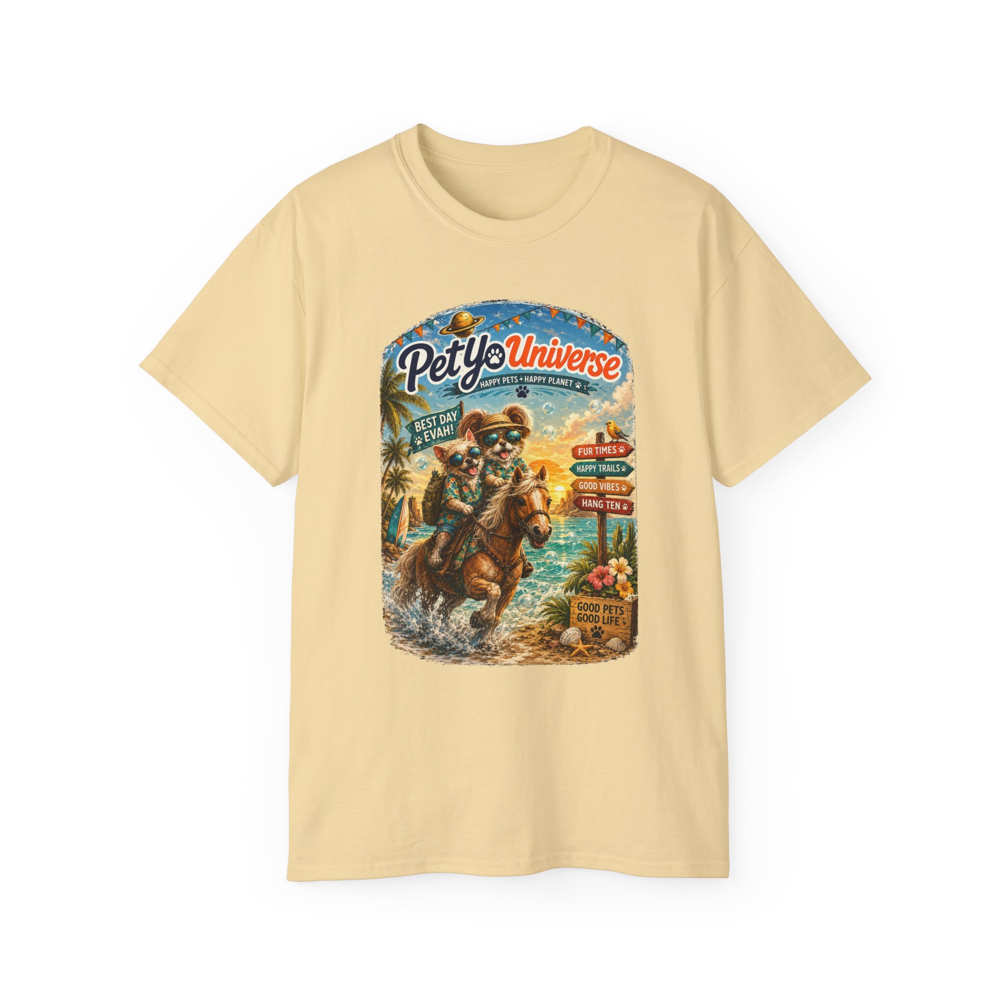 T-Shirt — PetYoUniverse Camping Cat Graphic Tee - Image 6