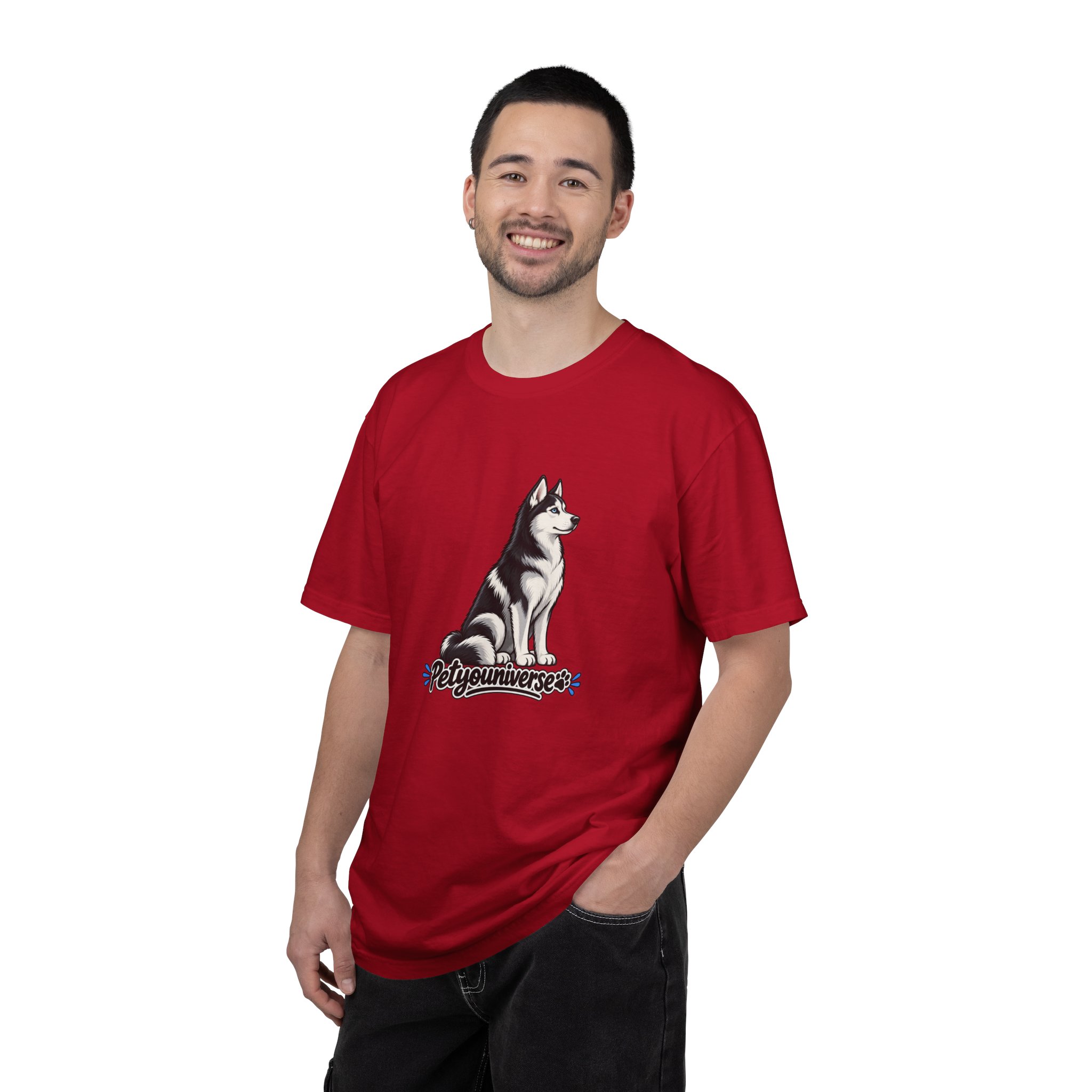 Husky Graphic T-Shirt — 'PetYoUniverse' Retro Dog Tee - Image 130