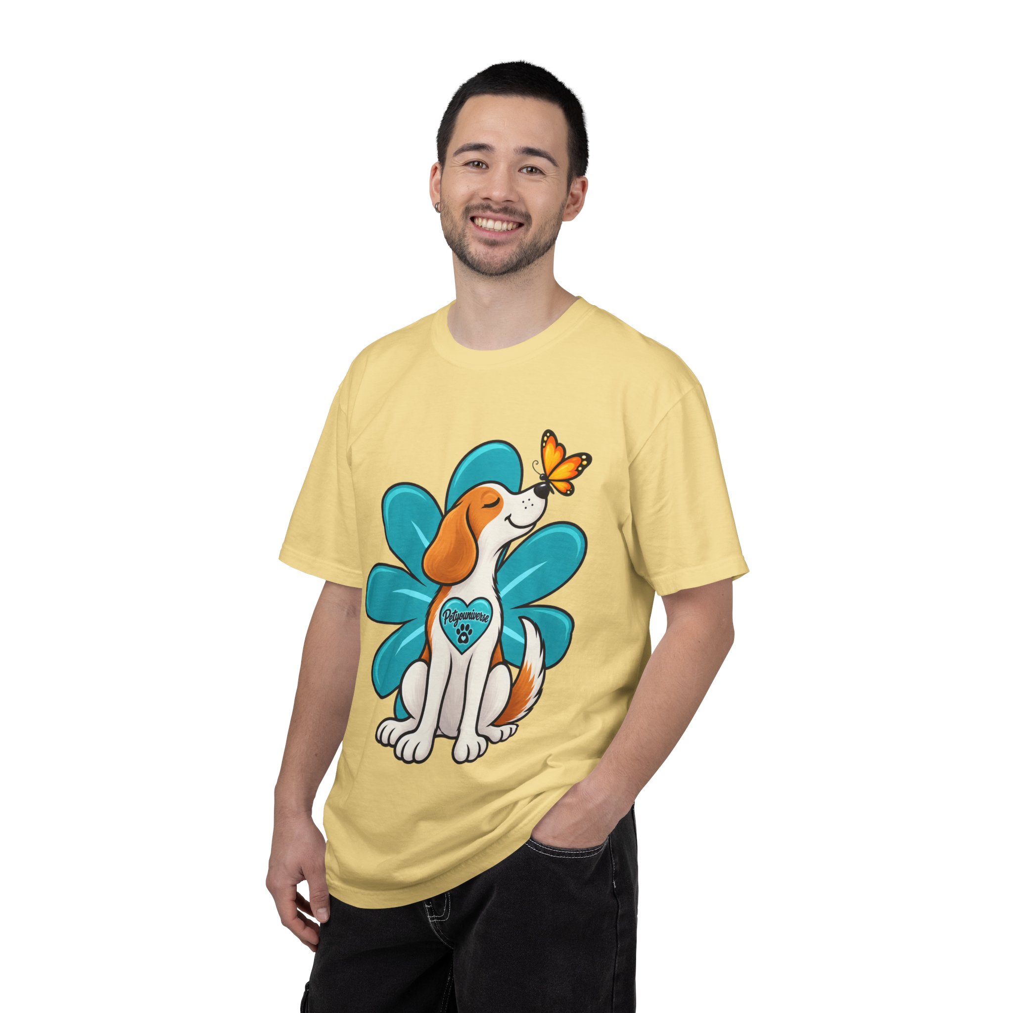 Beagle & Butterfly Graphic T-Shirt - Image 66