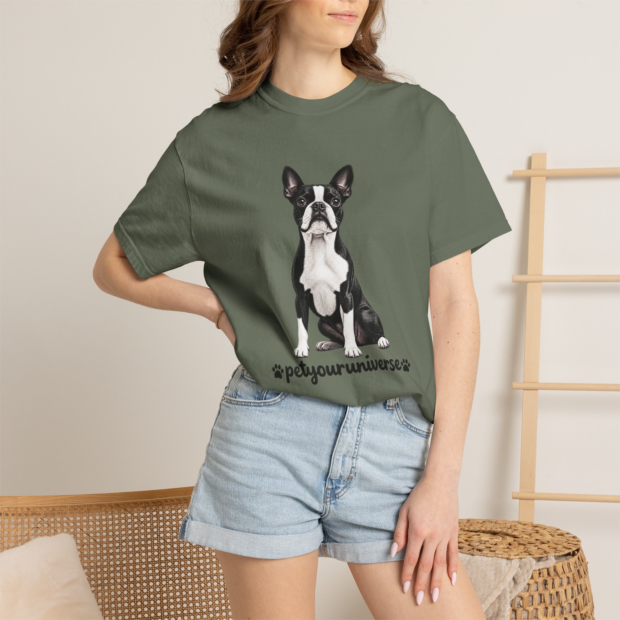 Boston Terrier Graphic T-Shirt — "PetYoUniverse" Dog Lover Tee - Image 65