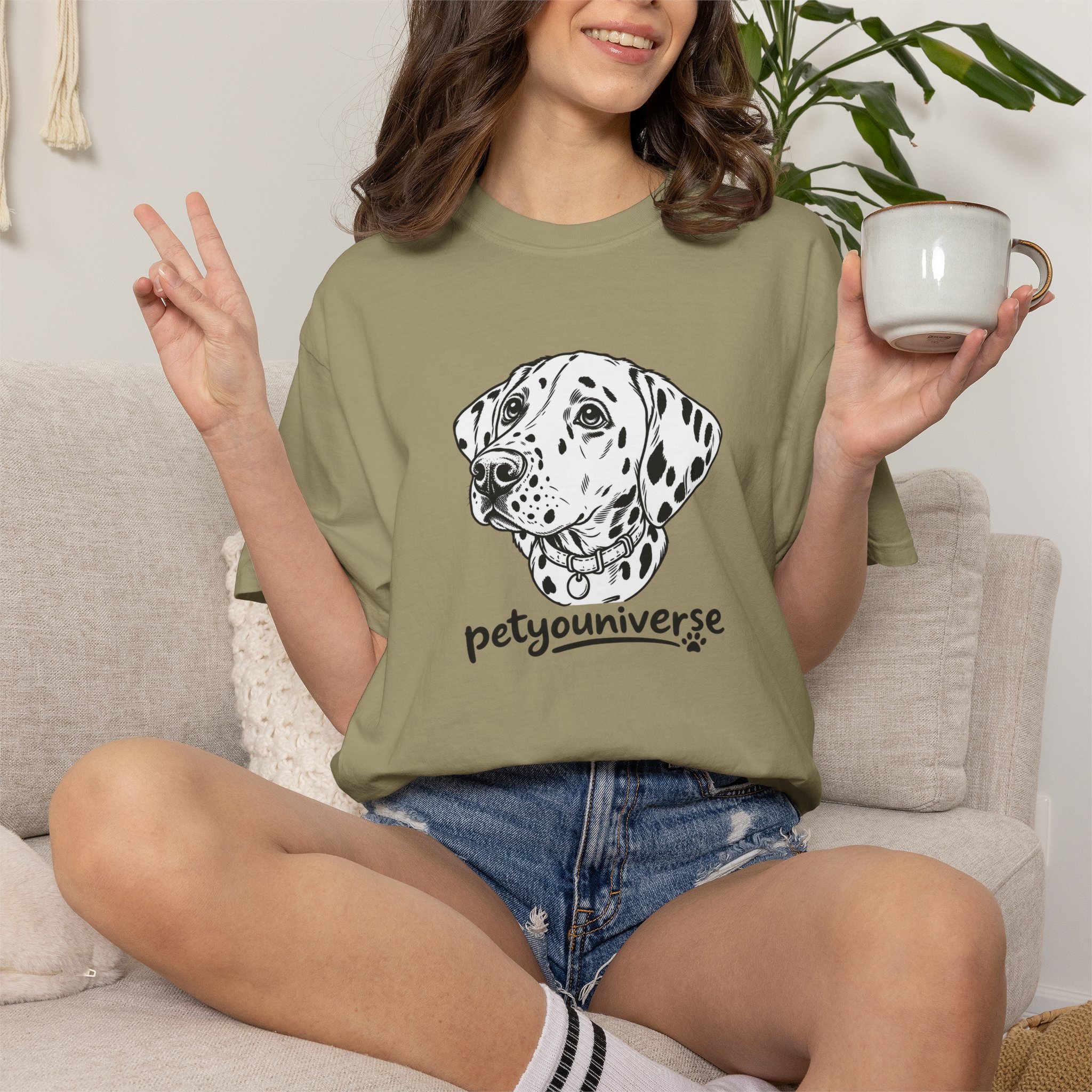 Dalmatian Portrait T-Shirt — "PetYoUniverse" Graphic Tee - Image 21