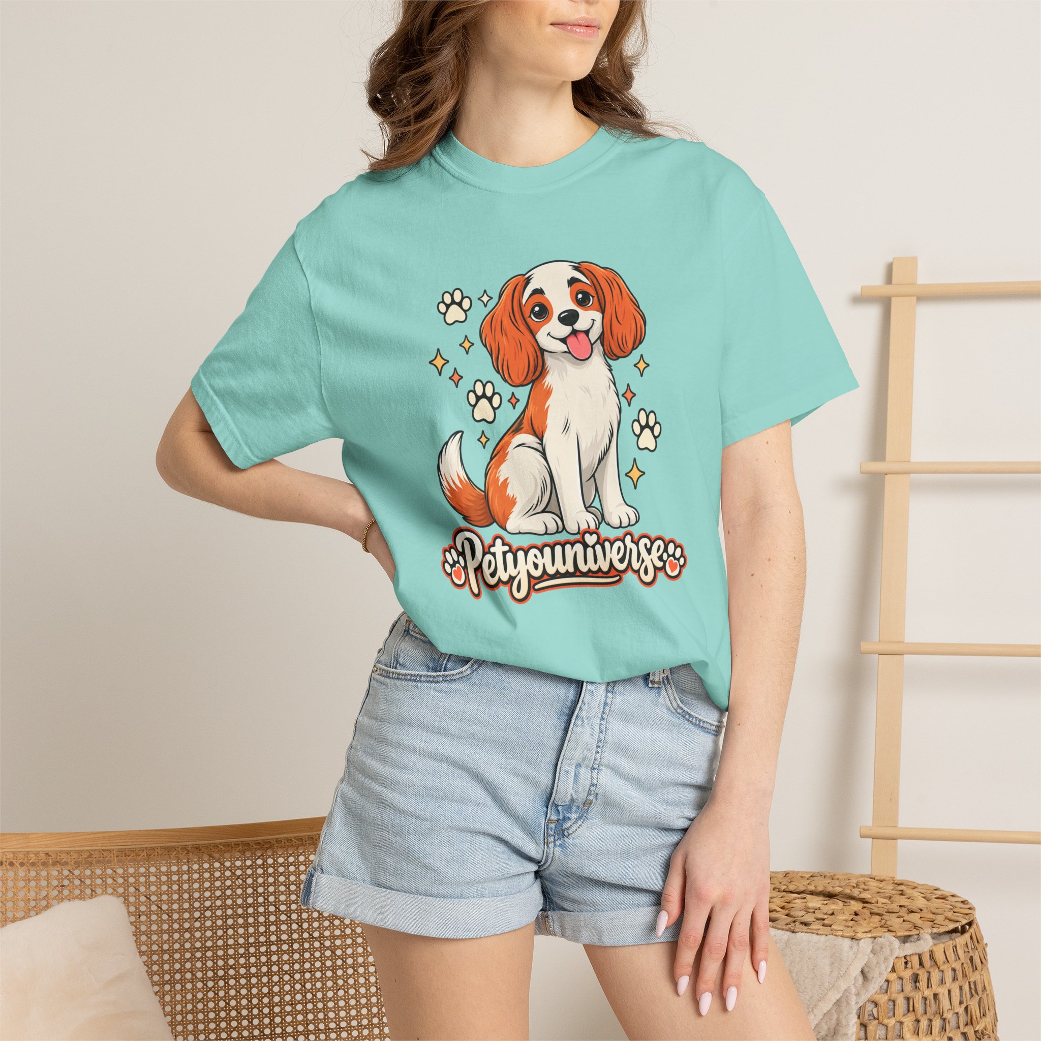Cavalier King Charles Dog T-Shirt — "PetYoUniverse" Cute Puppy Graphic Tee - Image 74