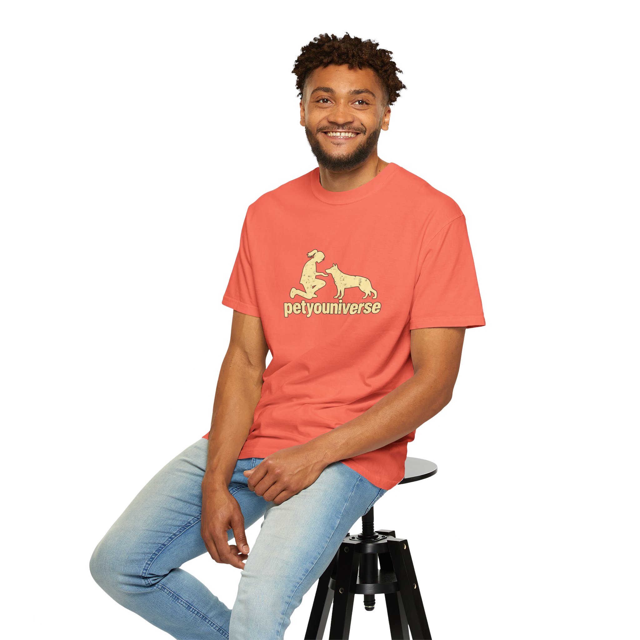PetYoUniverse Dog Lover T-Shirt — Retro Paw & Pet Silhouette Tee - Image 8