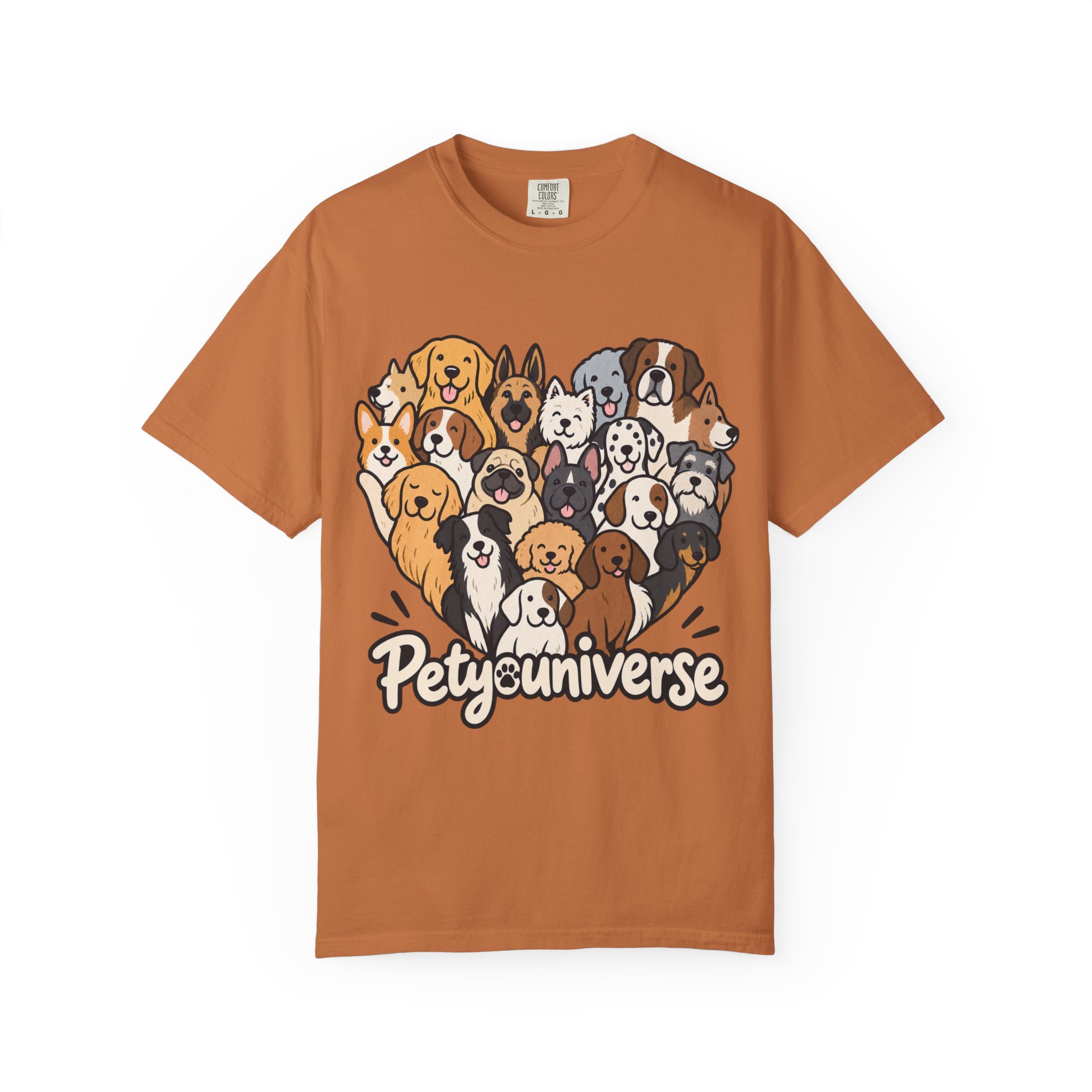 Dog Lover Cartoon T-Shirt — "Pety Universe" Graphic Tee - Image 41