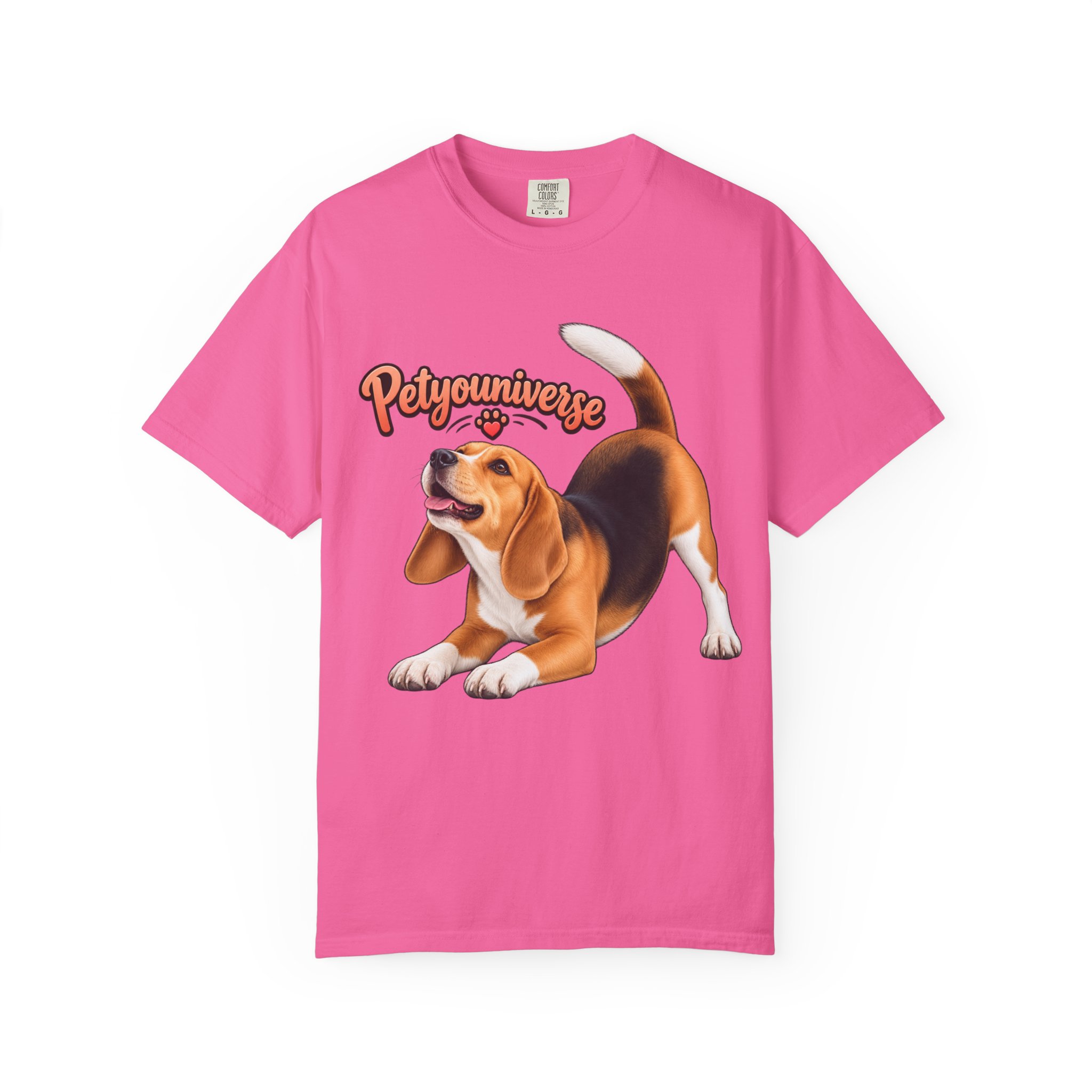 Beagle Playtime T-Shirt — "PetYoUniverse" Graphic Tee for Dog Lovers - Image 100