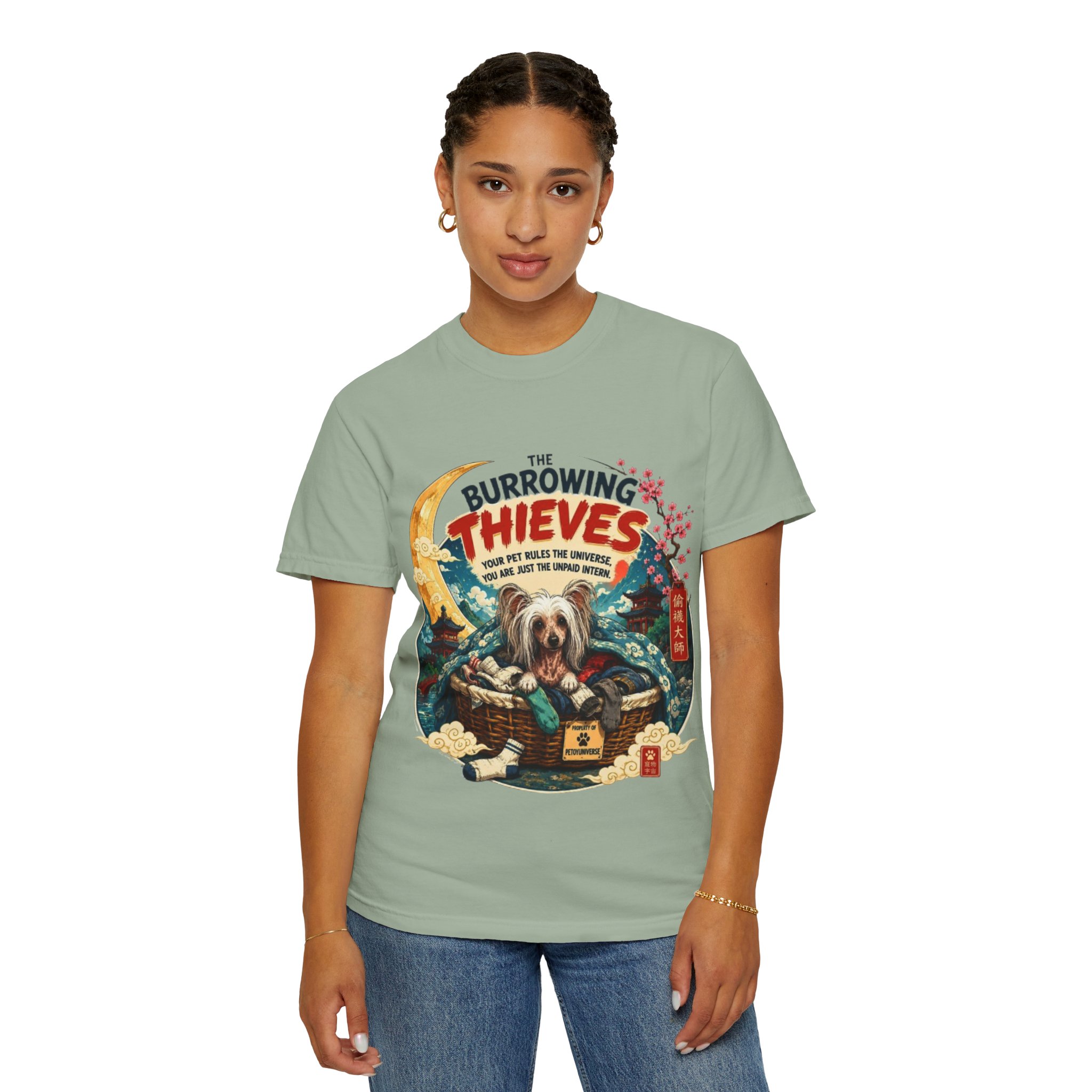 T-Shirt — The Burrowing Thieves Vintage Dog Treasure Chest Graphic Tee - Image 52