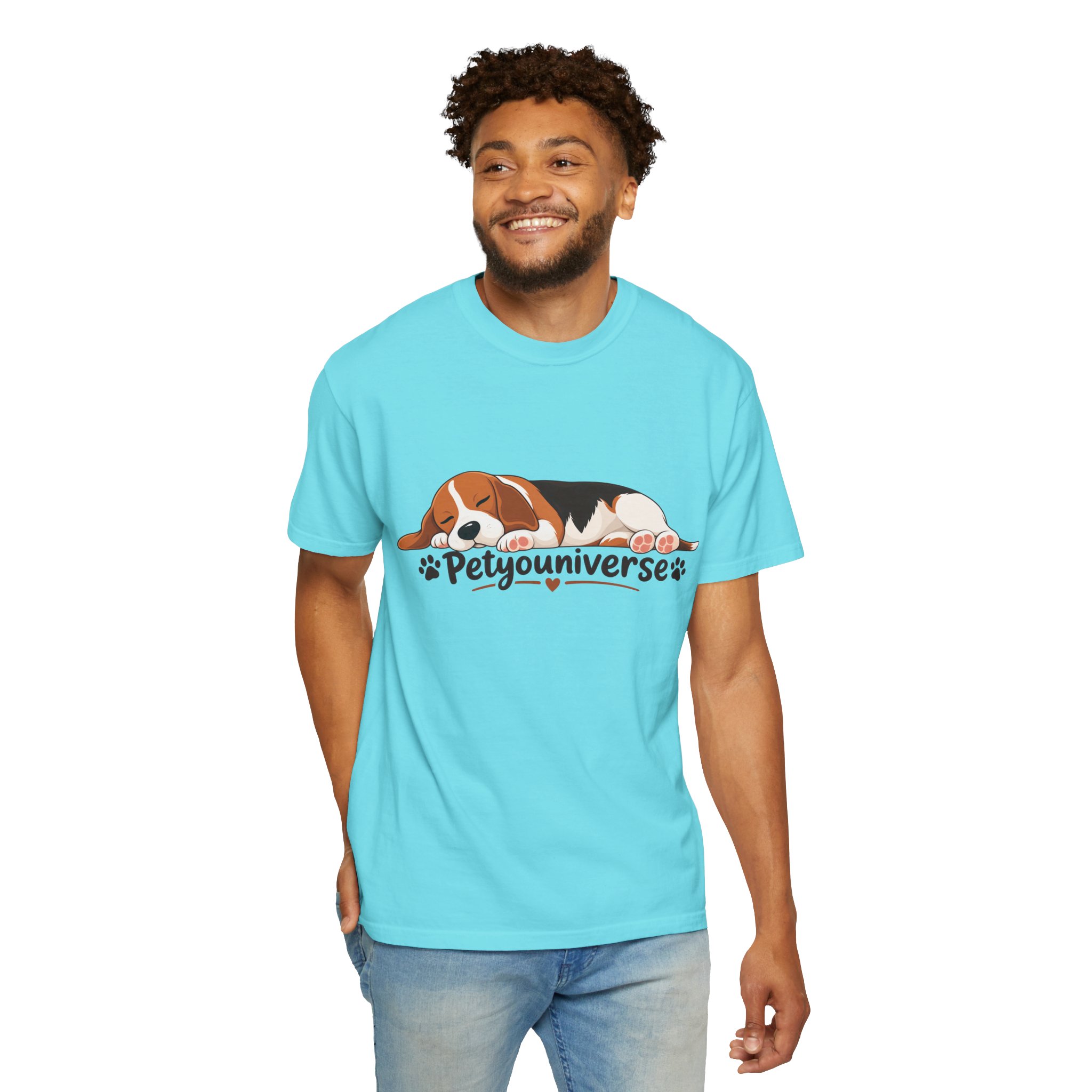 Sleeping Beagle T-Shirt — Cute "PetYoUniverse" Dog Graphic Tee - Image 70