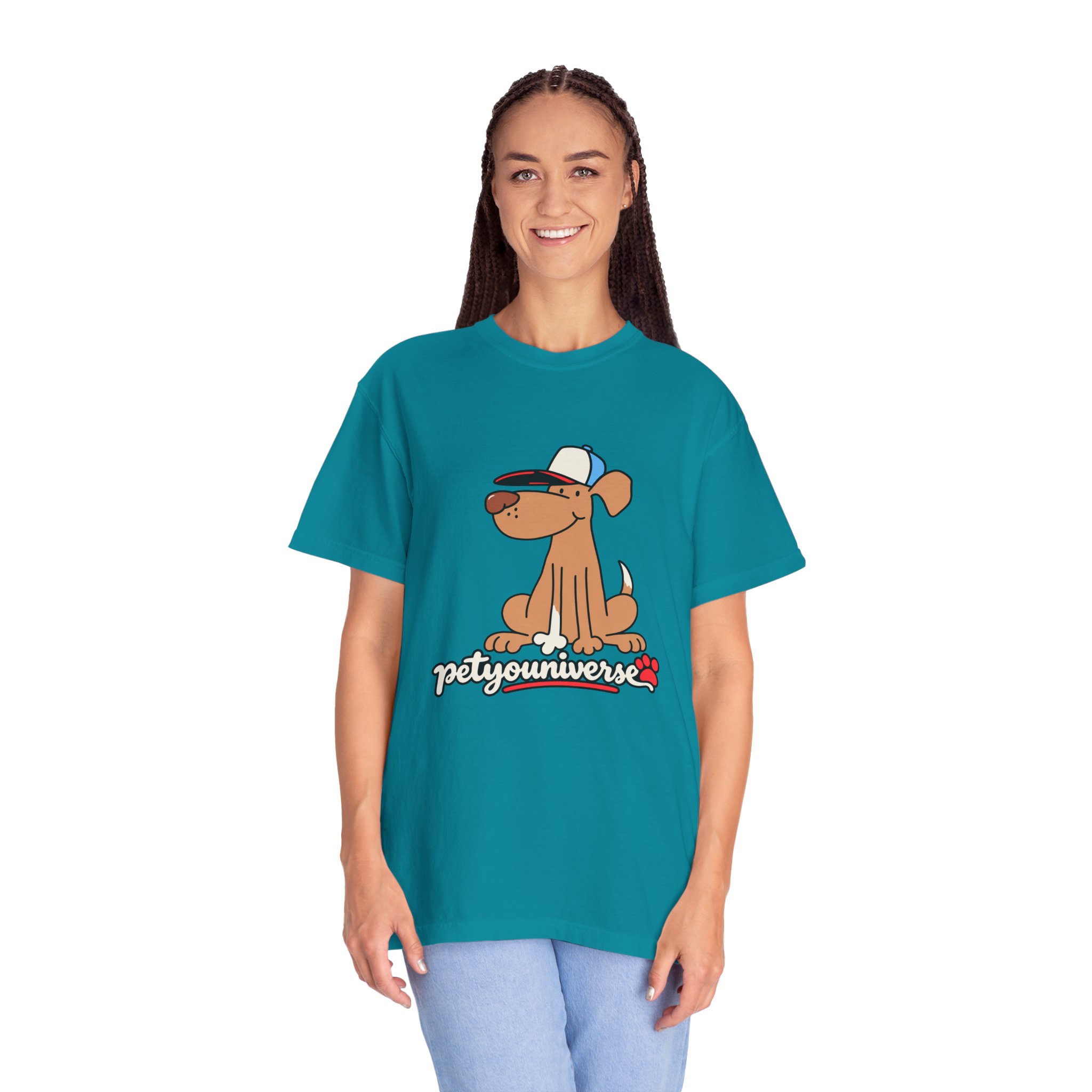 Dog Cartoon Tee — "PetYoUniverse" Puppy Graphic T-Shirt - Image 104