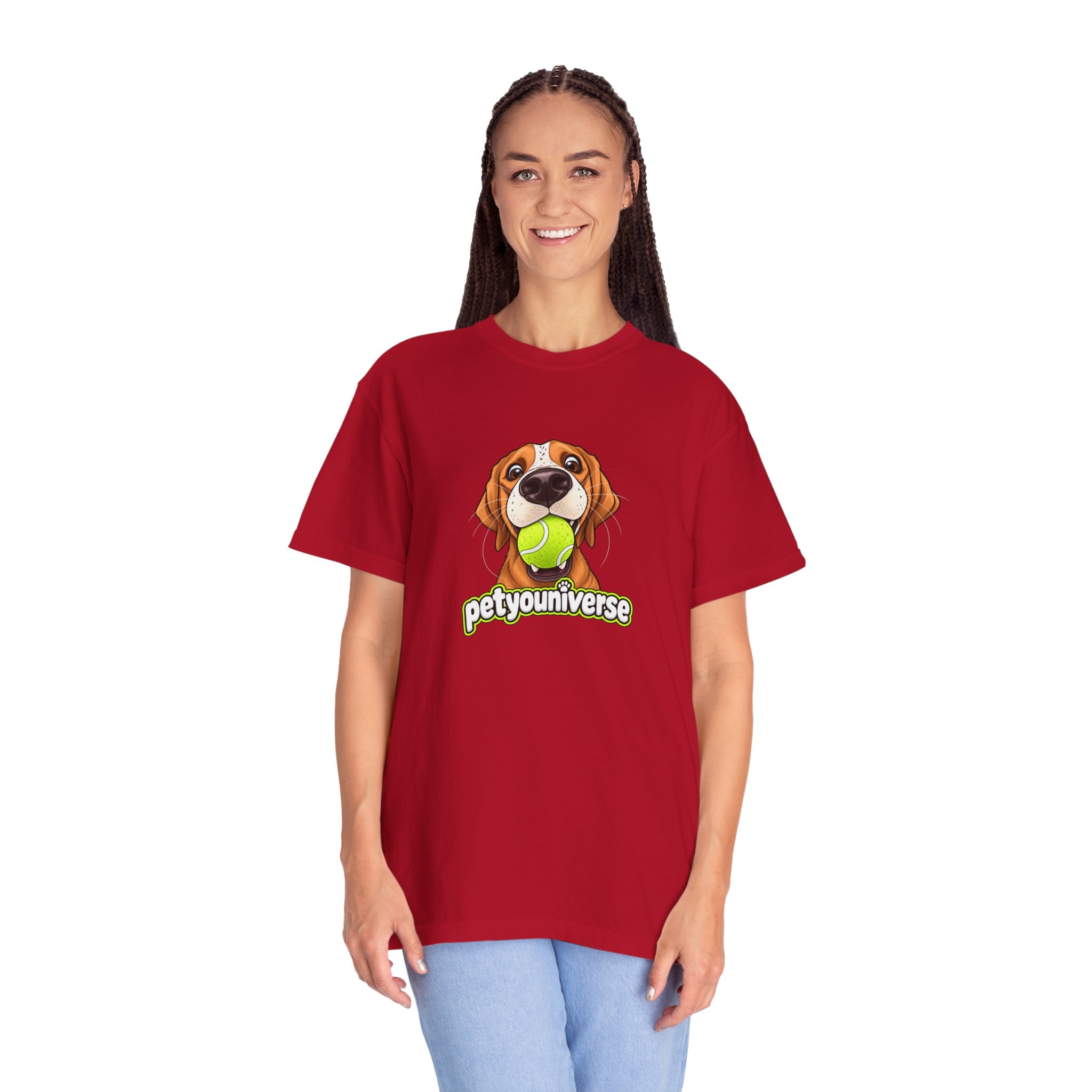 PetYoUniverse Tee — Cute Dog Holding Tennis Ball Graphic T‑Shirt - Image 131