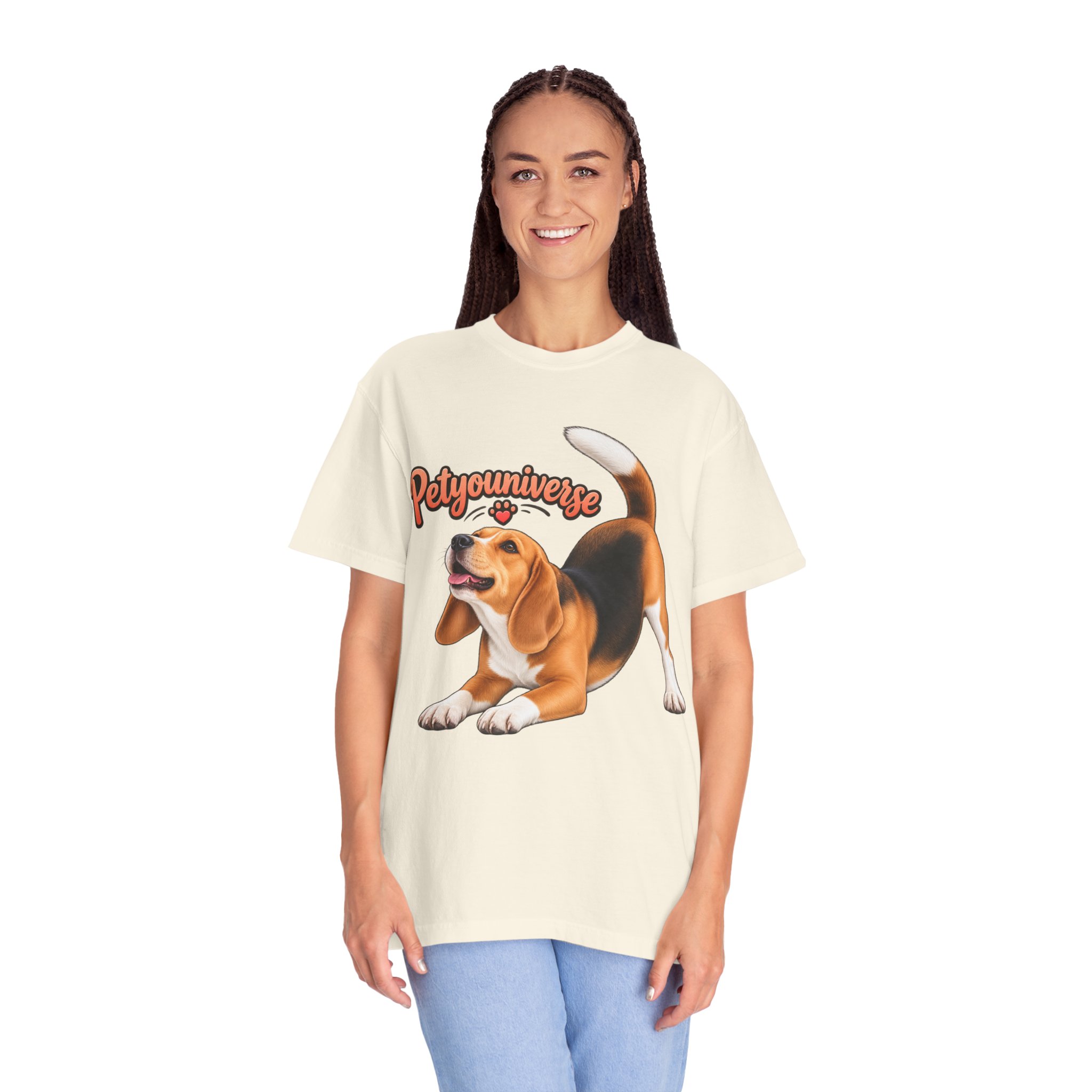 Beagle Playtime T-Shirt — "PetYoUniverse" Graphic Tee for Dog Lovers - Image 5
