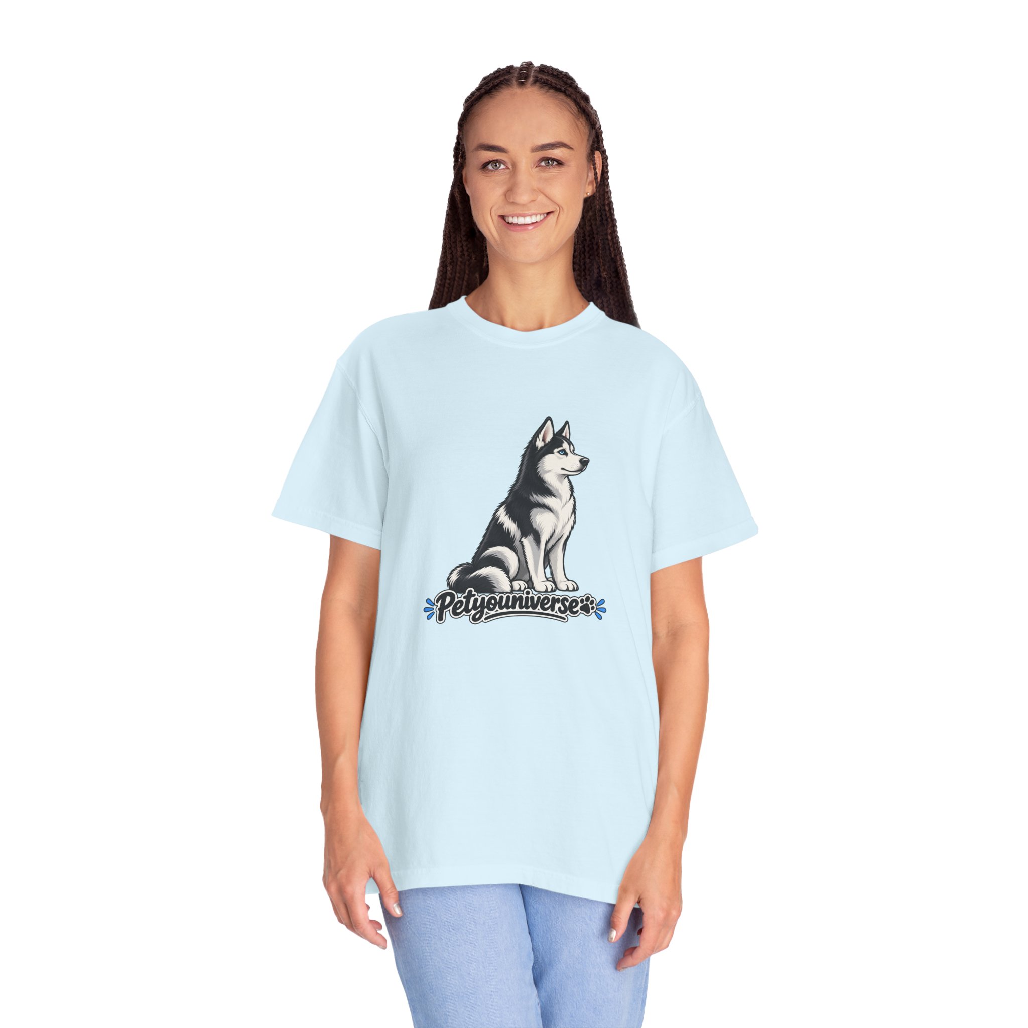 Husky Graphic T-Shirt — 'PetYoUniverse' Retro Dog Tee - Image 95