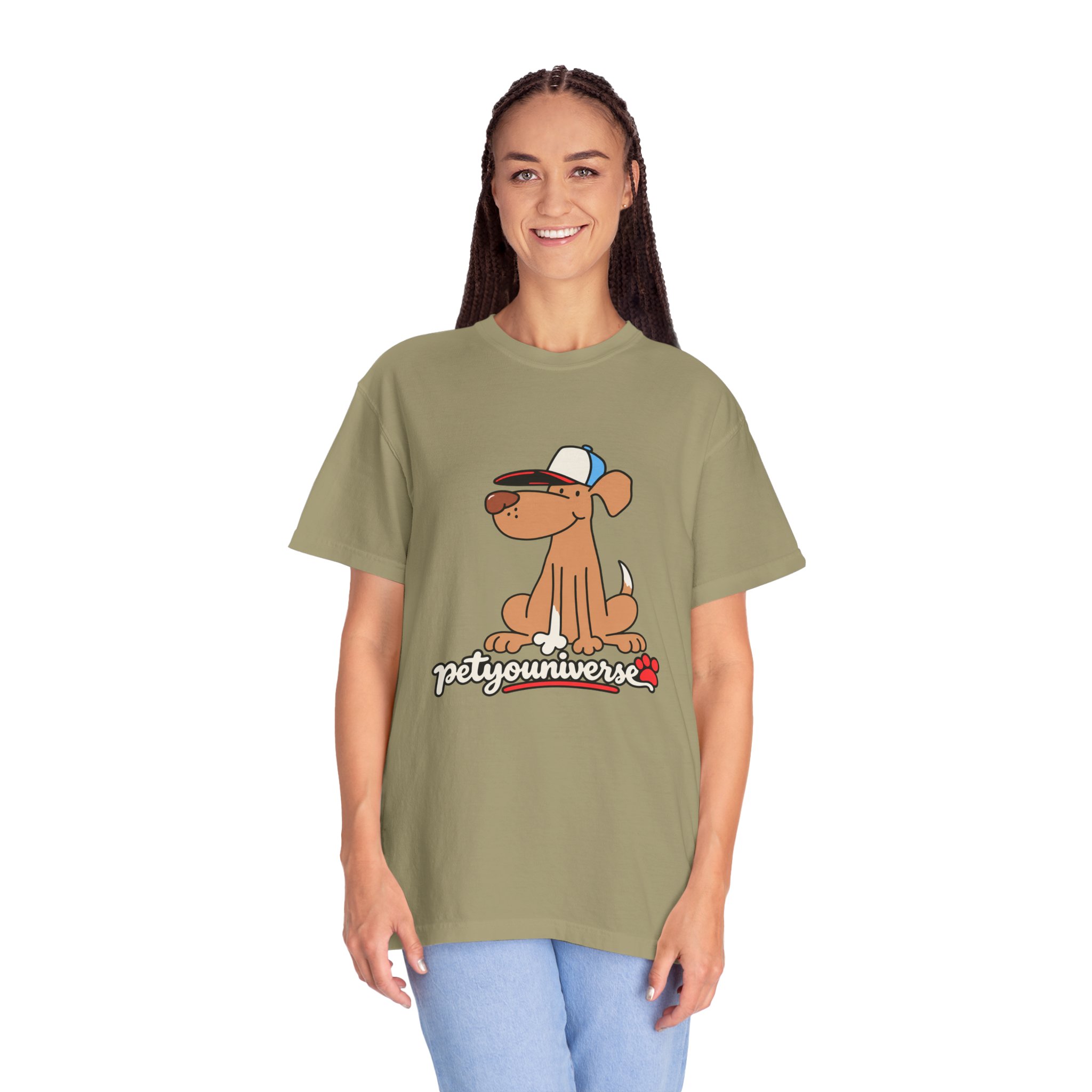 Dog Cartoon Tee — "PetYoUniverse" Puppy Graphic T-Shirt - Image 32
