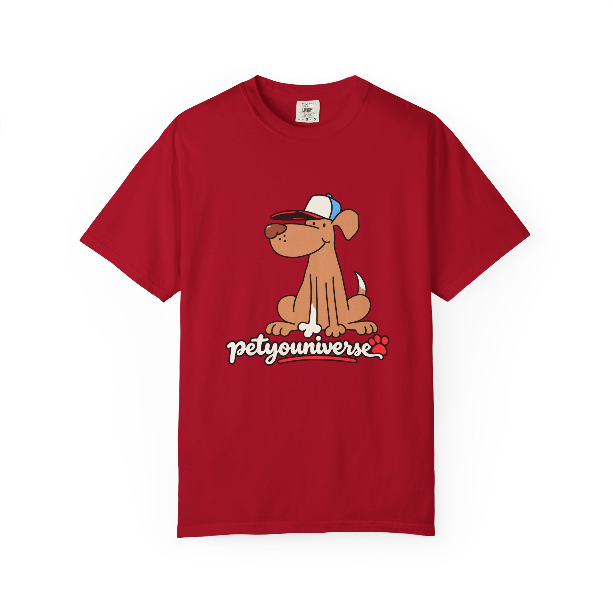 Dog Cartoon Tee — "PetYoUniverse" Puppy Graphic T-Shirt - Image 136