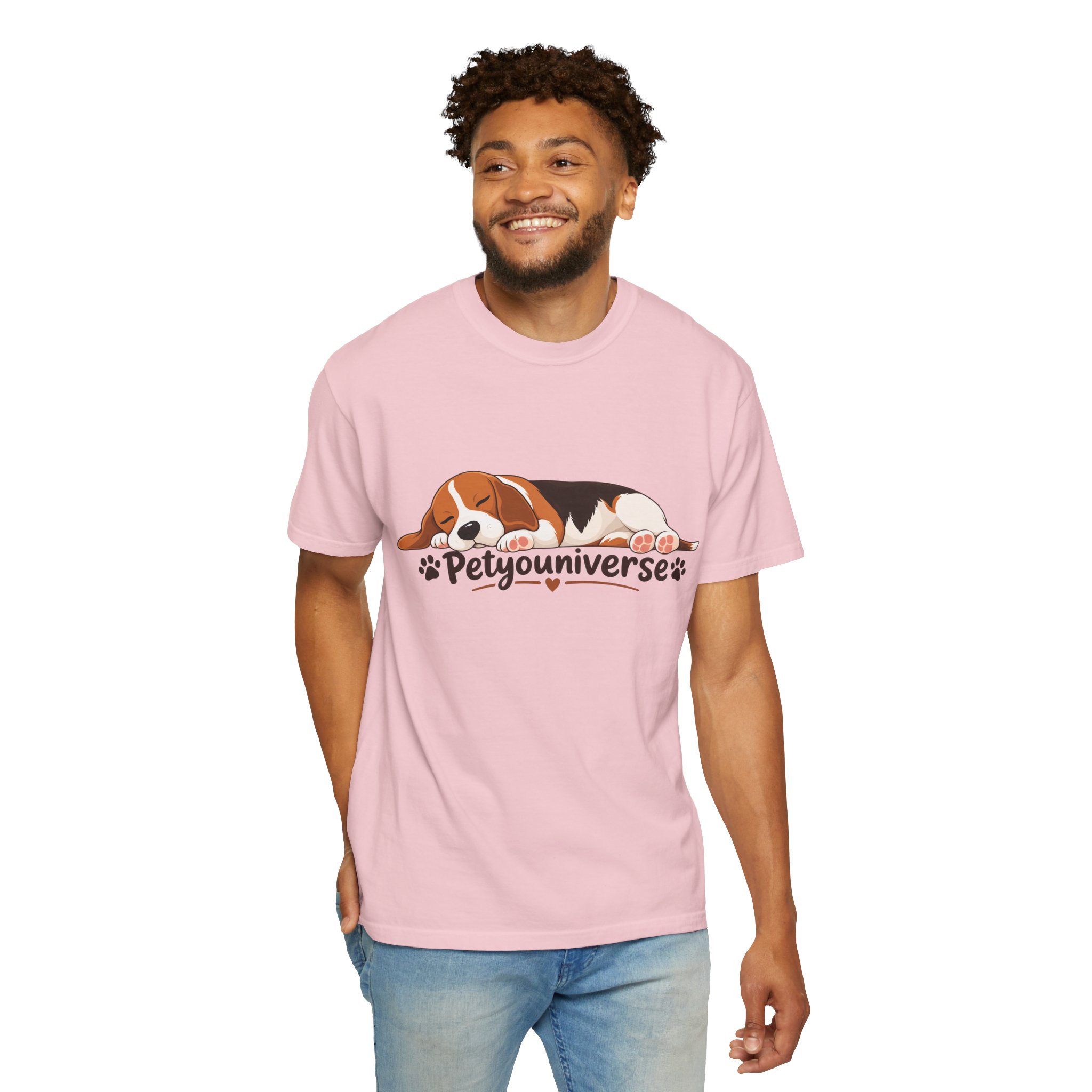 Sleeping Beagle T-Shirt — Cute "PetYoUniverse" Dog Graphic Tee - Image 106