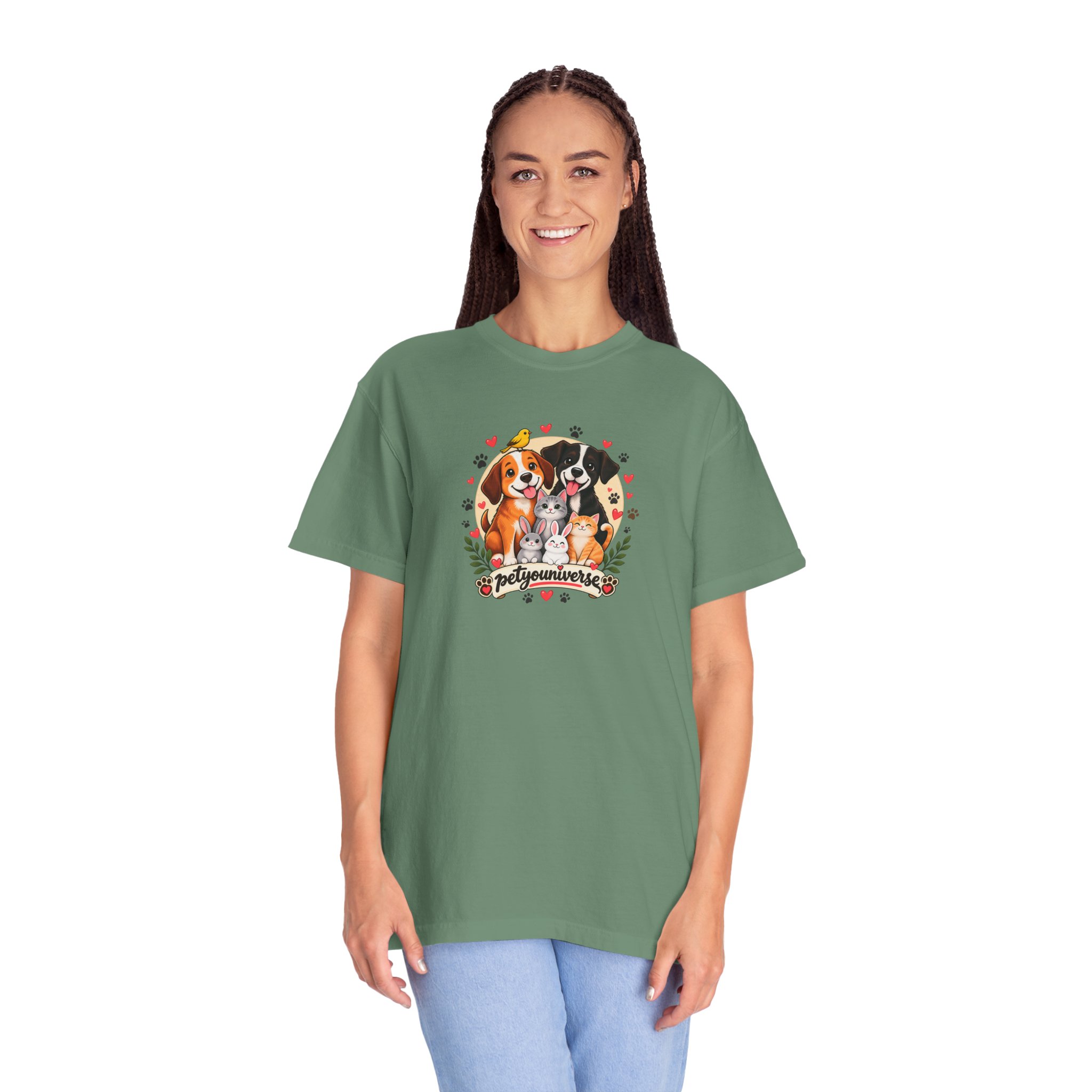 Dog Mom & Dad T-Shirt — 'Pet Parents' Cute Puppy Portrait Tee - Image 68