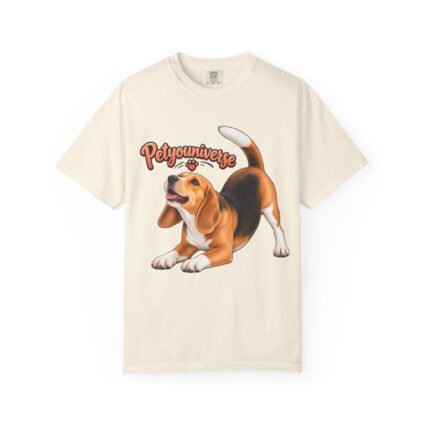 Beagle Playtime T-Shirt — "PetYoUniverse" Graphic Tee for Dog Lovers