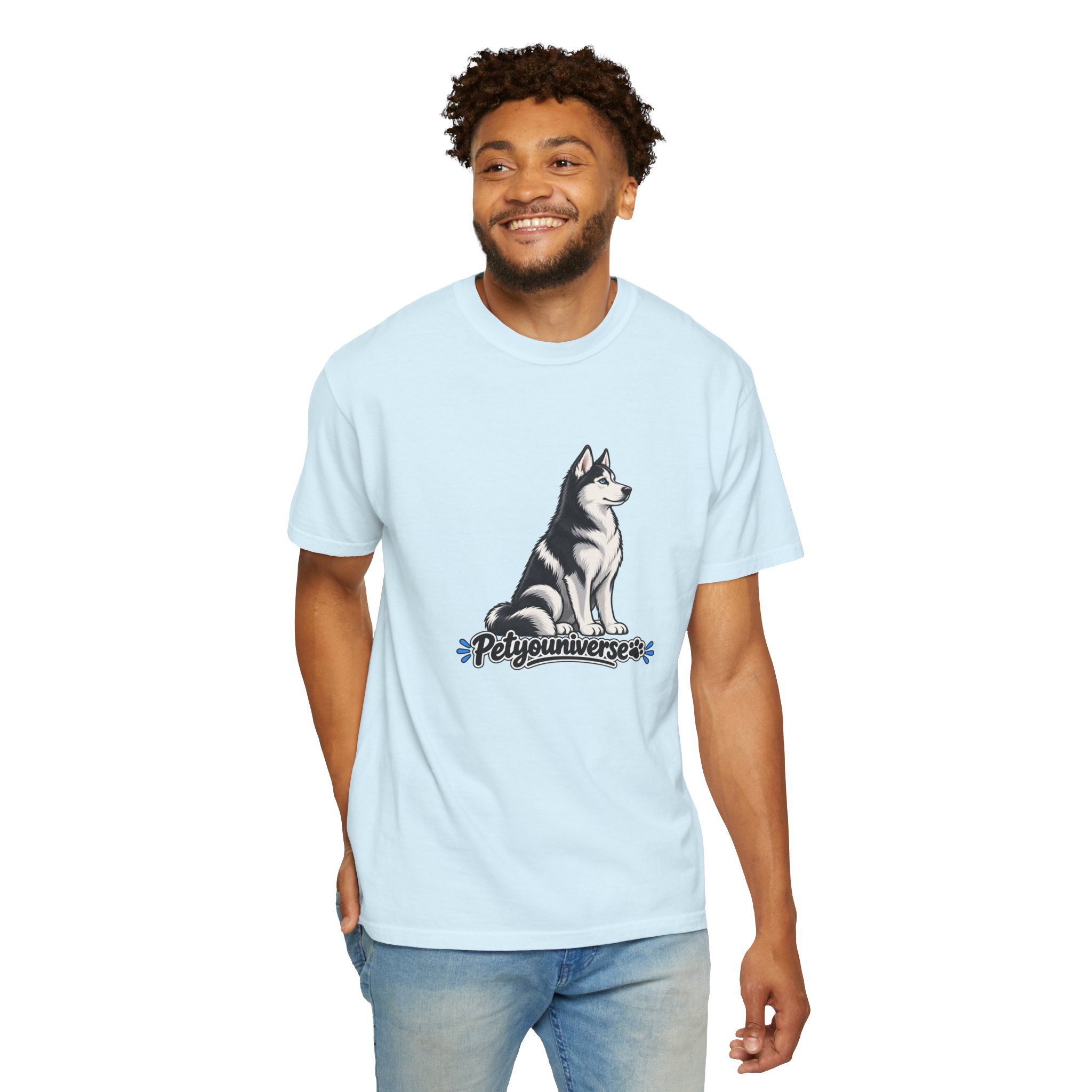 Husky Graphic T-Shirt — 'PetYoUniverse' Retro Dog Tee - Image 97