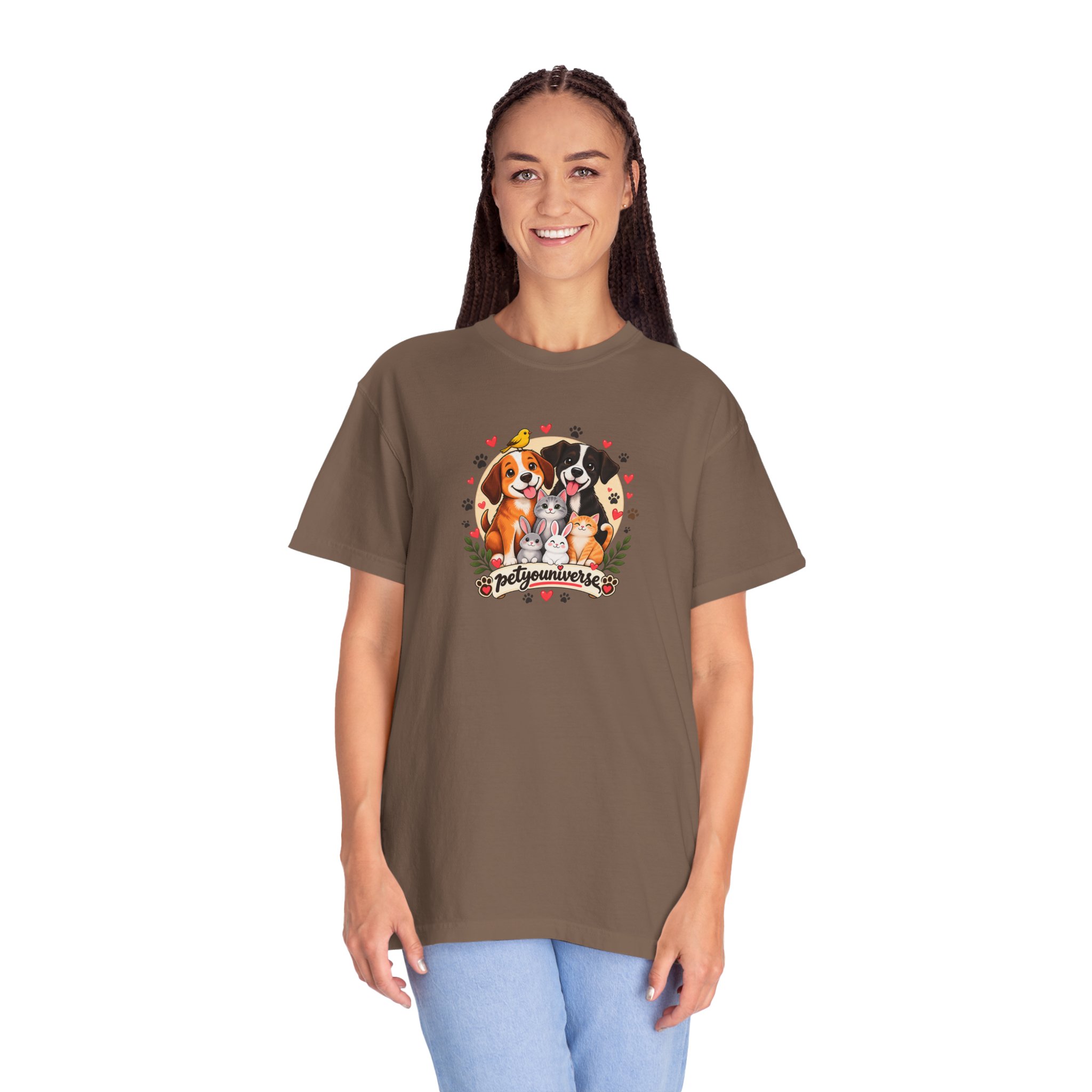 Dog Mom & Dad T-Shirt — 'Pet Parents' Cute Puppy Portrait Tee - Image 41