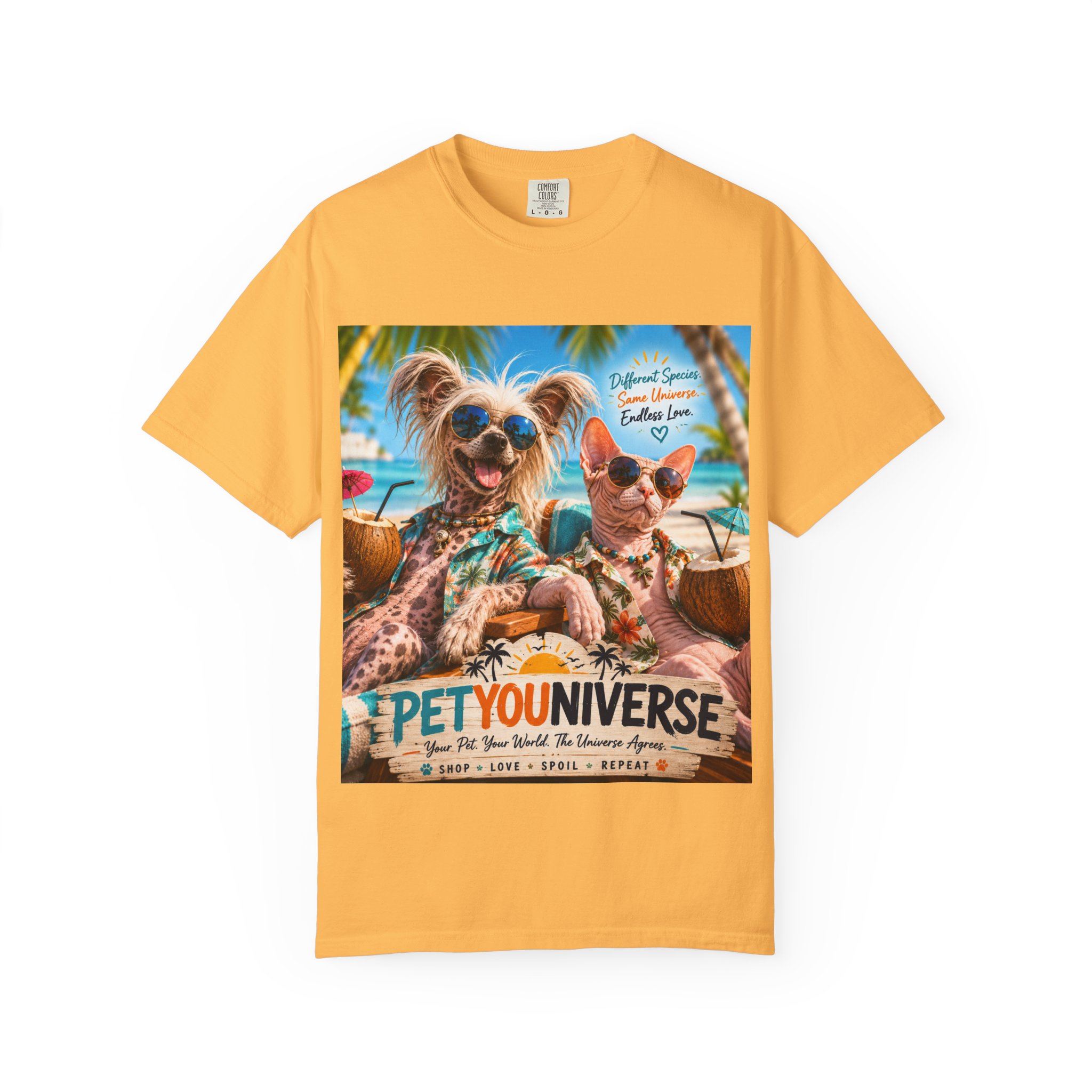 PetYoUniverse Beach Dogs T-Shirt — Tropical Pet Vacation Graphic Tee - Image 36
