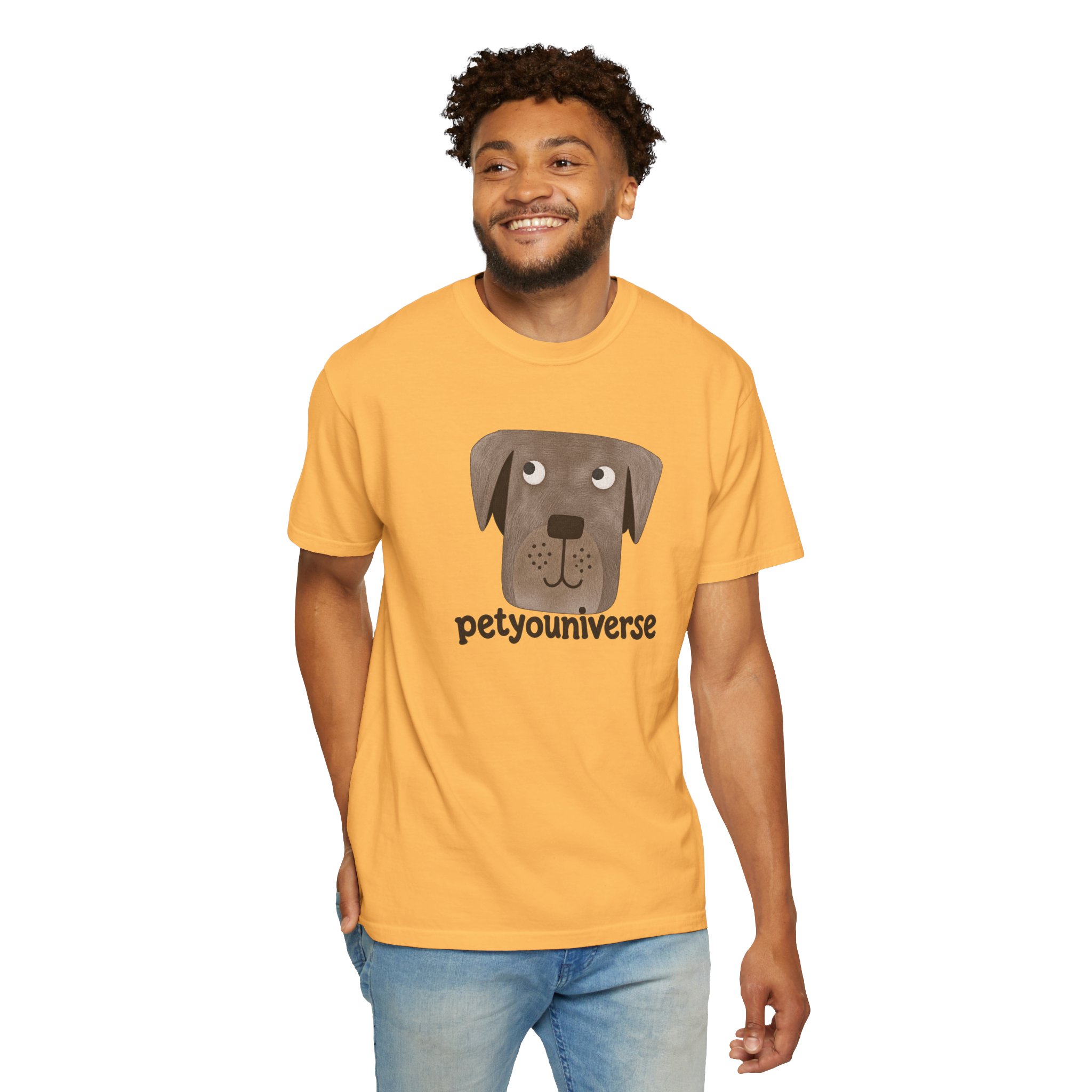 Dog Face Graphic T‑Shirt — "petyouniverse" Cute Pet Logo Tee - Image 25