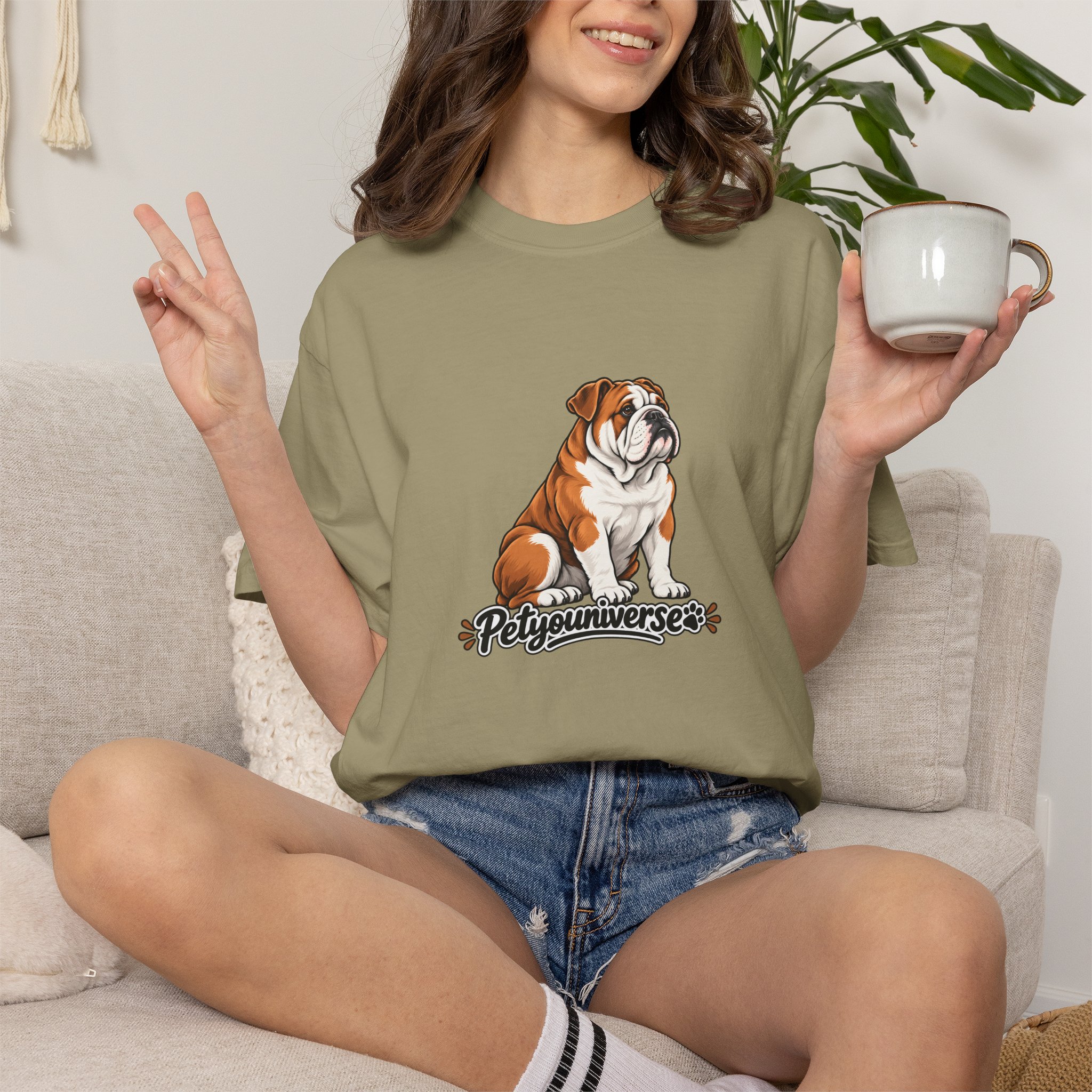 Bulldog Graphic T-Shirt — "PetYoUniverse" Cute Dog Tee for Pet Lovers - Image 48