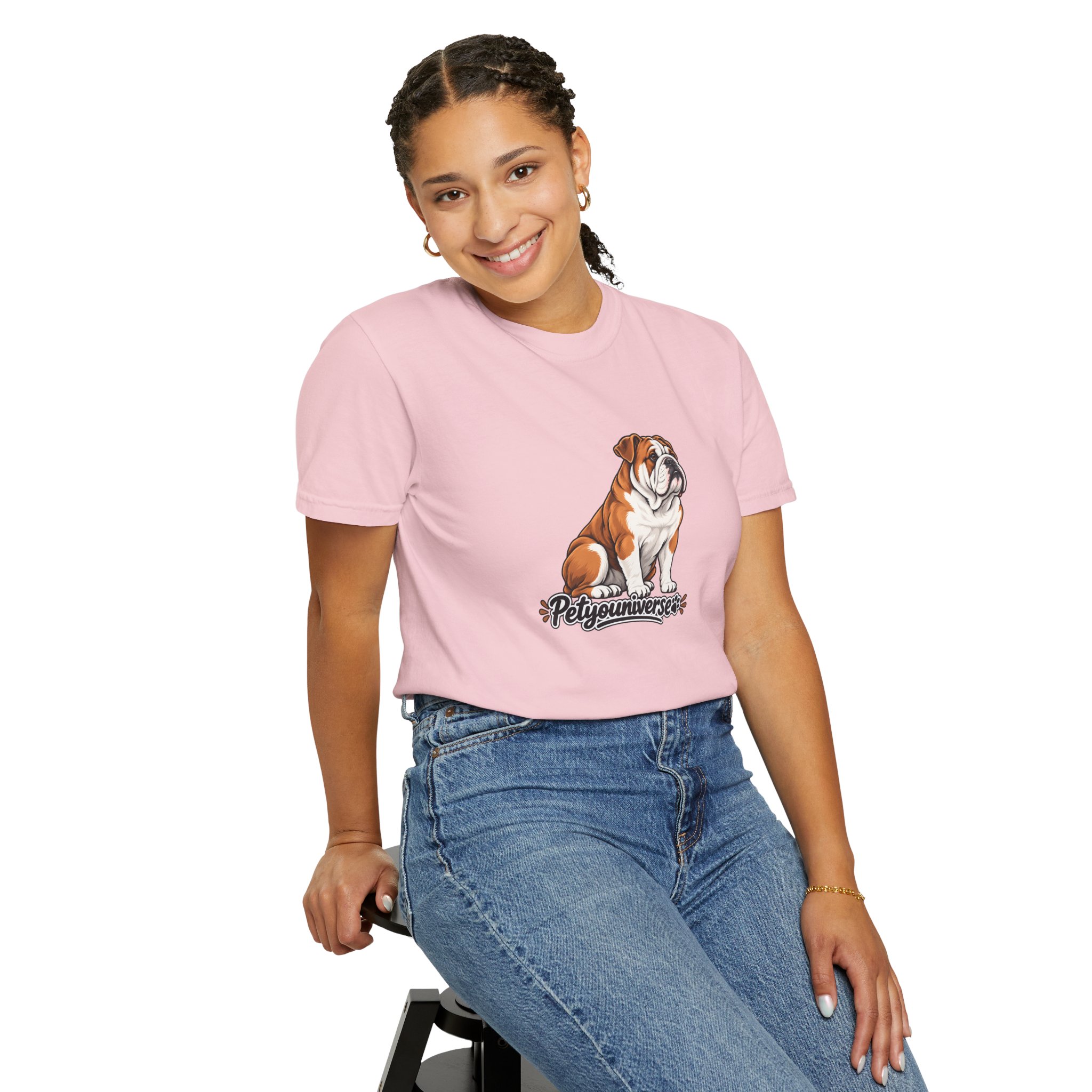 Bulldog Graphic T-Shirt — "PetYoUniverse" Cute Dog Tee for Pet Lovers - Image 114