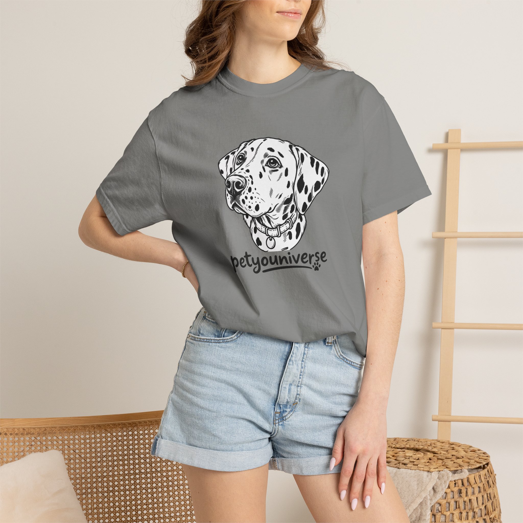 Dalmatian Portrait T-Shirt — "PetYoUniverse" Graphic Tee - Image 92
