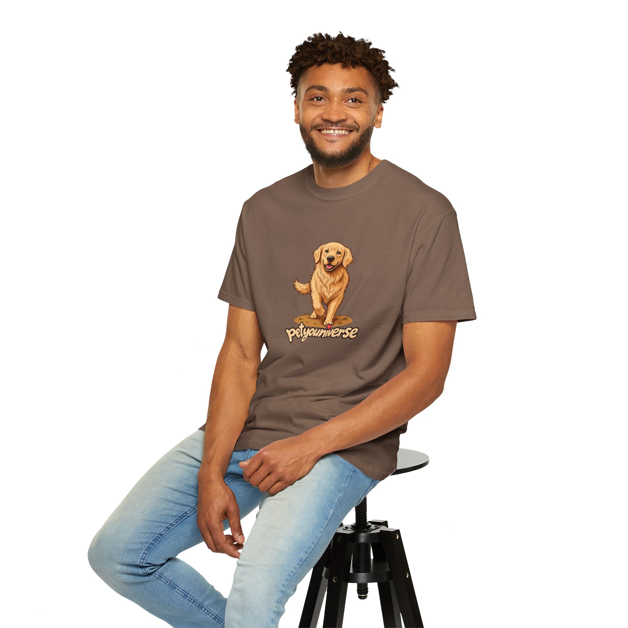 Golden Retriever Graphic T-Shirt — "PetYoUniverse" Cute Dog Tee - Image 53